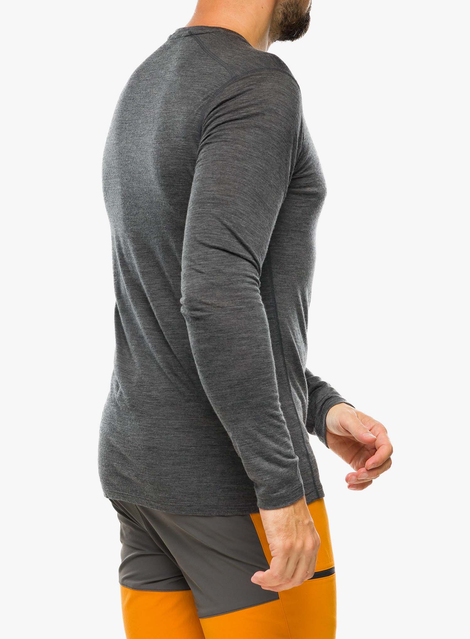 Termo flis jopa Smartwool Classic Merino Base Layer LS Boxed - iron heather