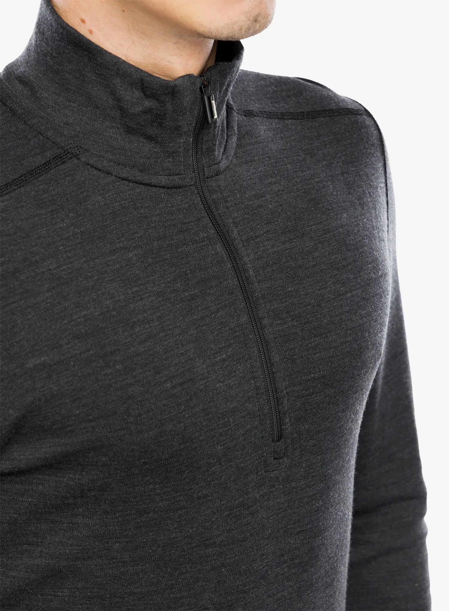 Termo flis jopa Smartwool Classic Thermal Merino BL 1/4 Zip Boxed - charcoal heather