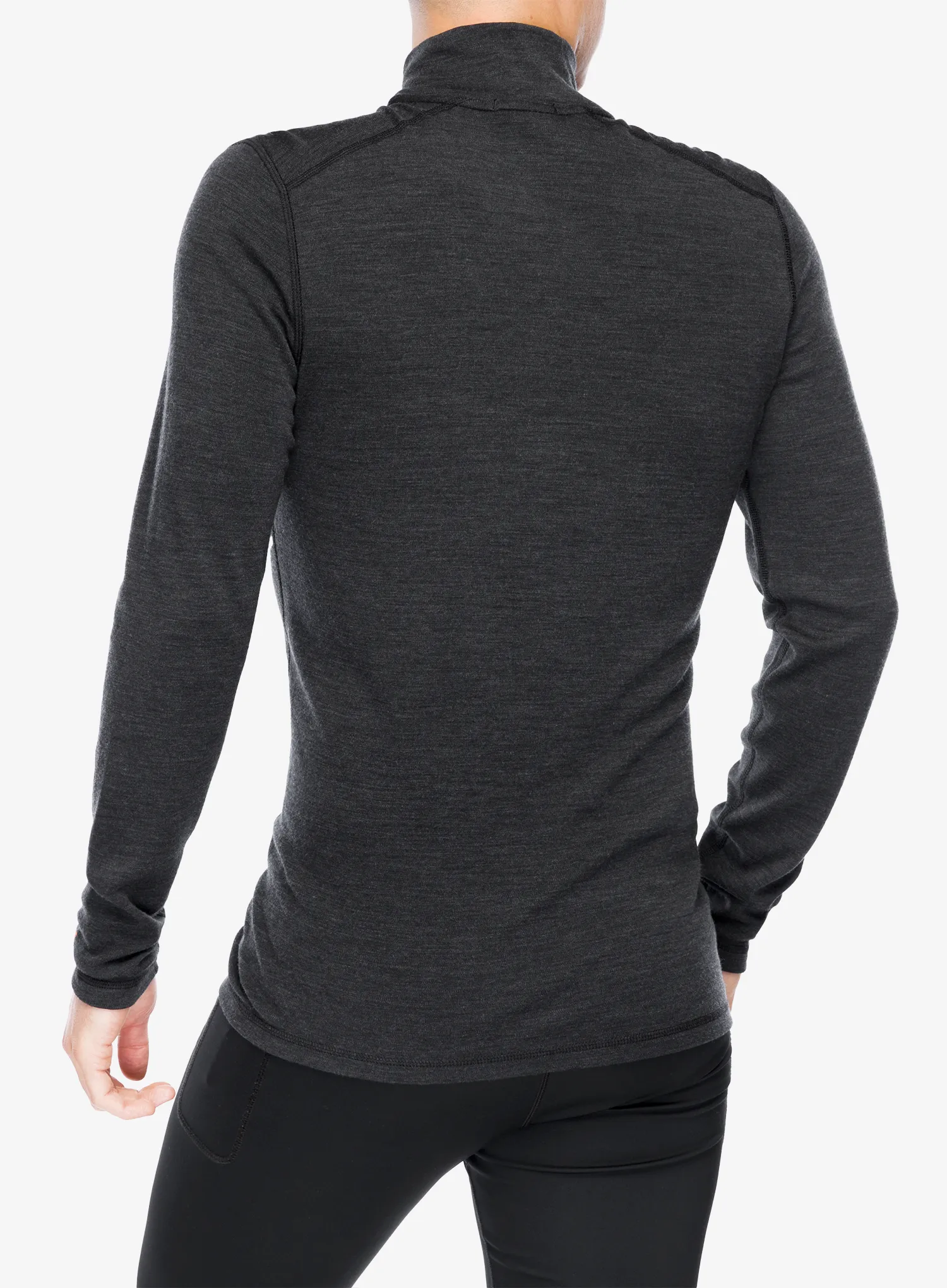 Termo flis jopa Smartwool Classic Thermal Merino BL 1/4 Zip Boxed - charcoal heather