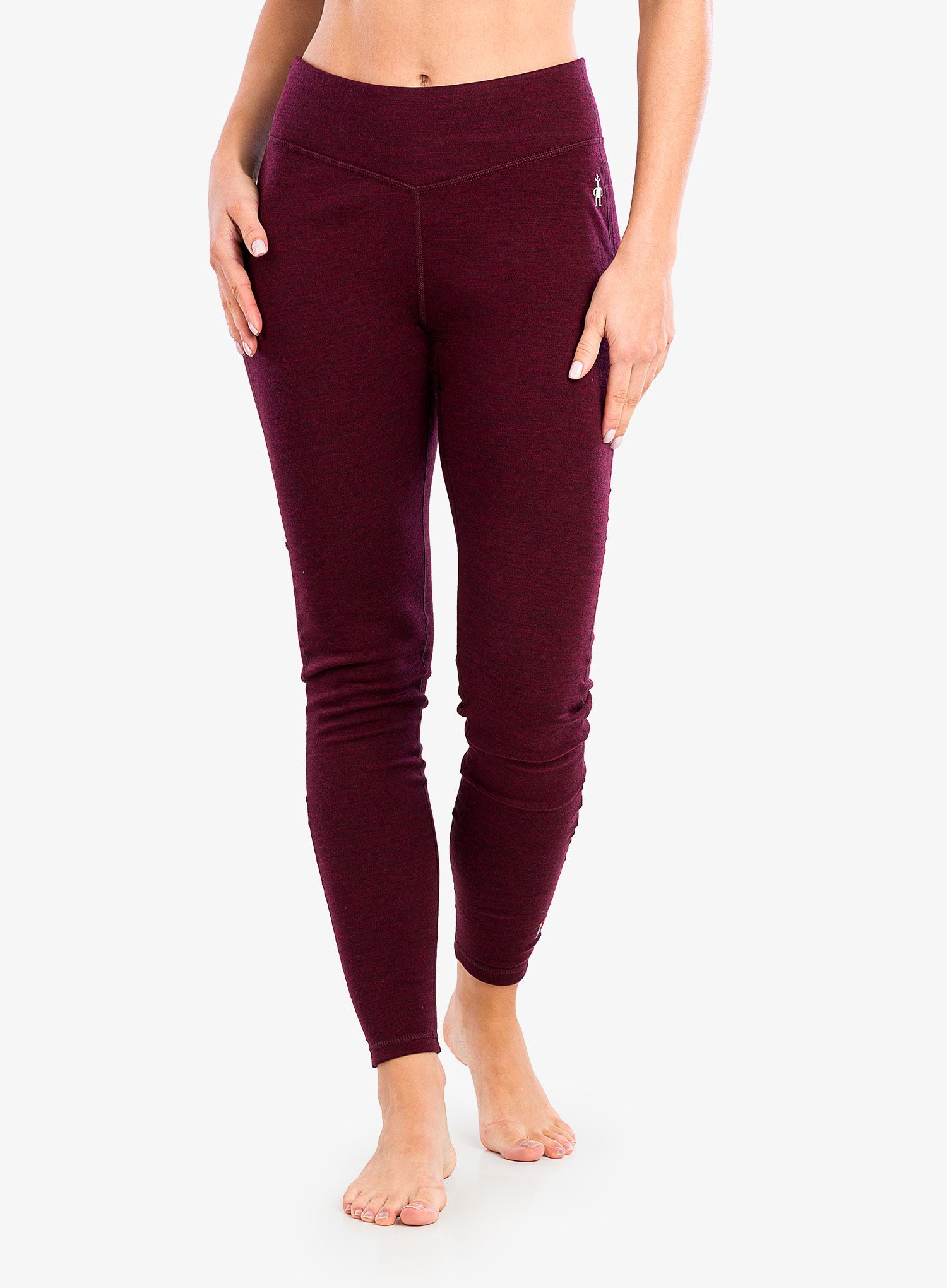 Ženske termo pajkice Smartwool Classic Thermal Merino Base Layer Bottom Boxed - black cherry heather