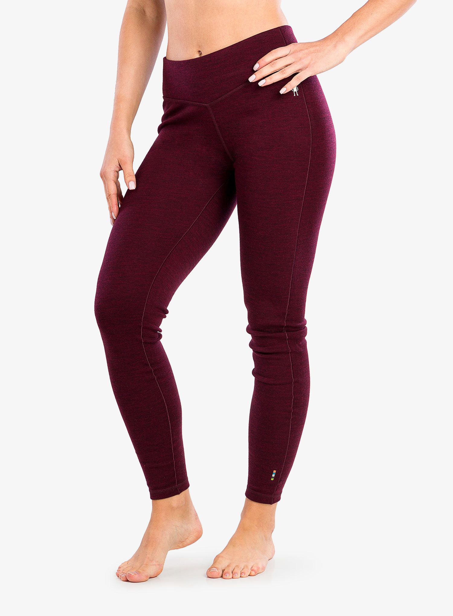 Ženske termo pajkice Smartwool Classic Thermal Merino Base Layer Bottom Boxed - black cherry heather