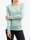 Ženska jopica Smartwool Classic Thermal Merino Base Layer Crew Boxed - bleached aqua h