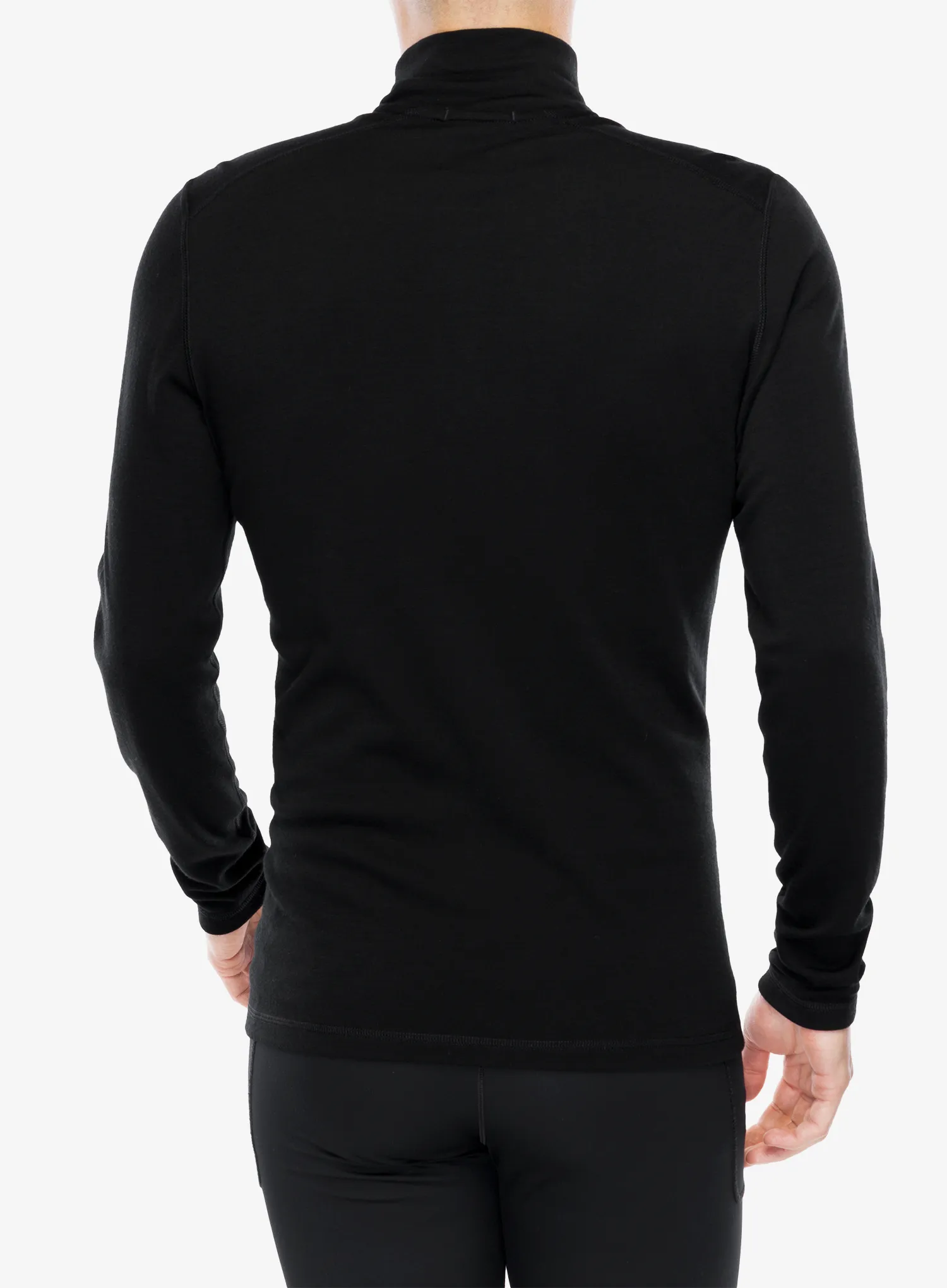 Termo flis jopa Smartwool Classic Thermal Merino Base Layer 1/4 Zip Boxed - black