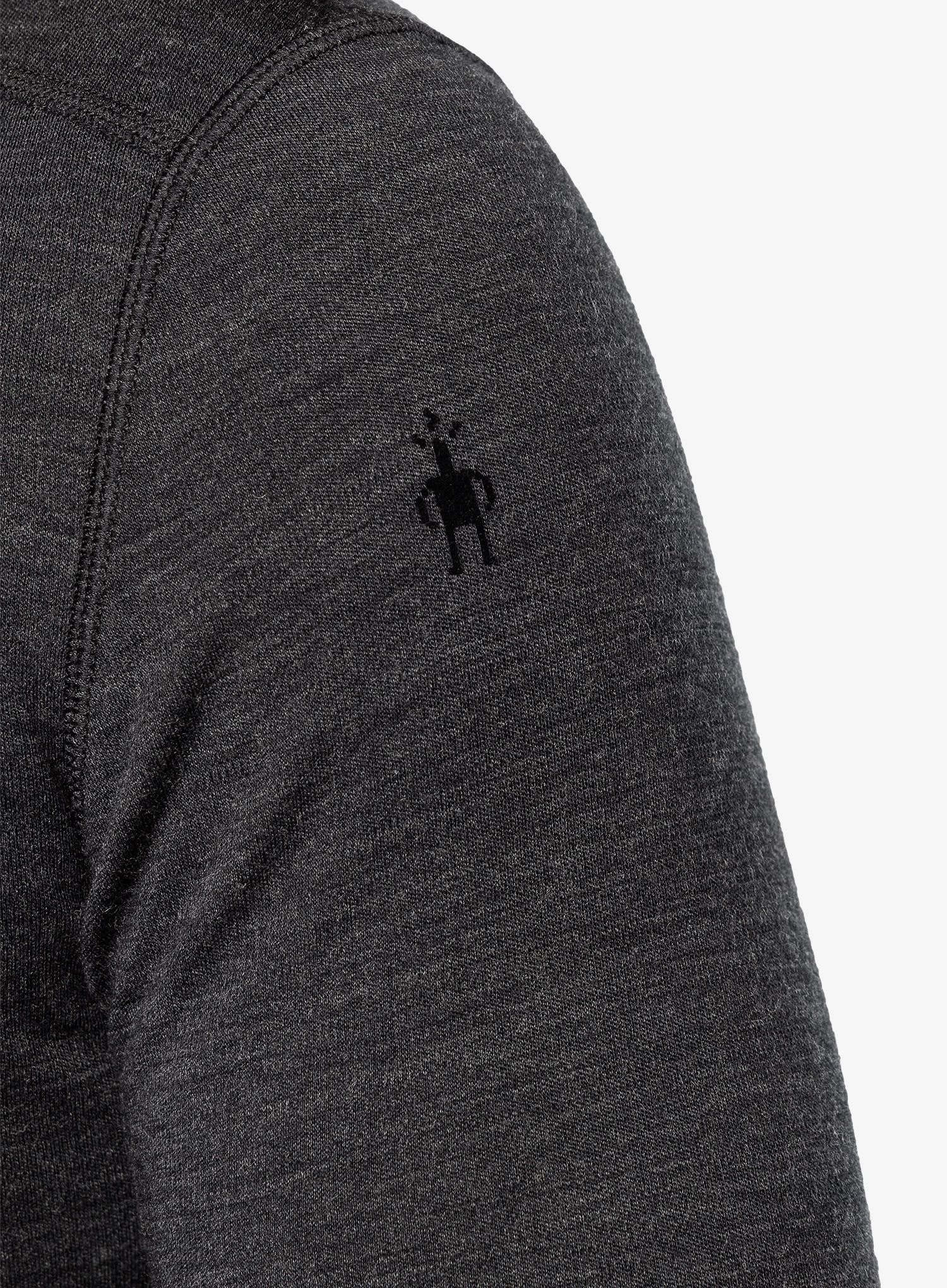 Termo flis jopa Smartwool Classic Thermal Merino Base Layer 1/4 Zip Boxed - charcoal heather