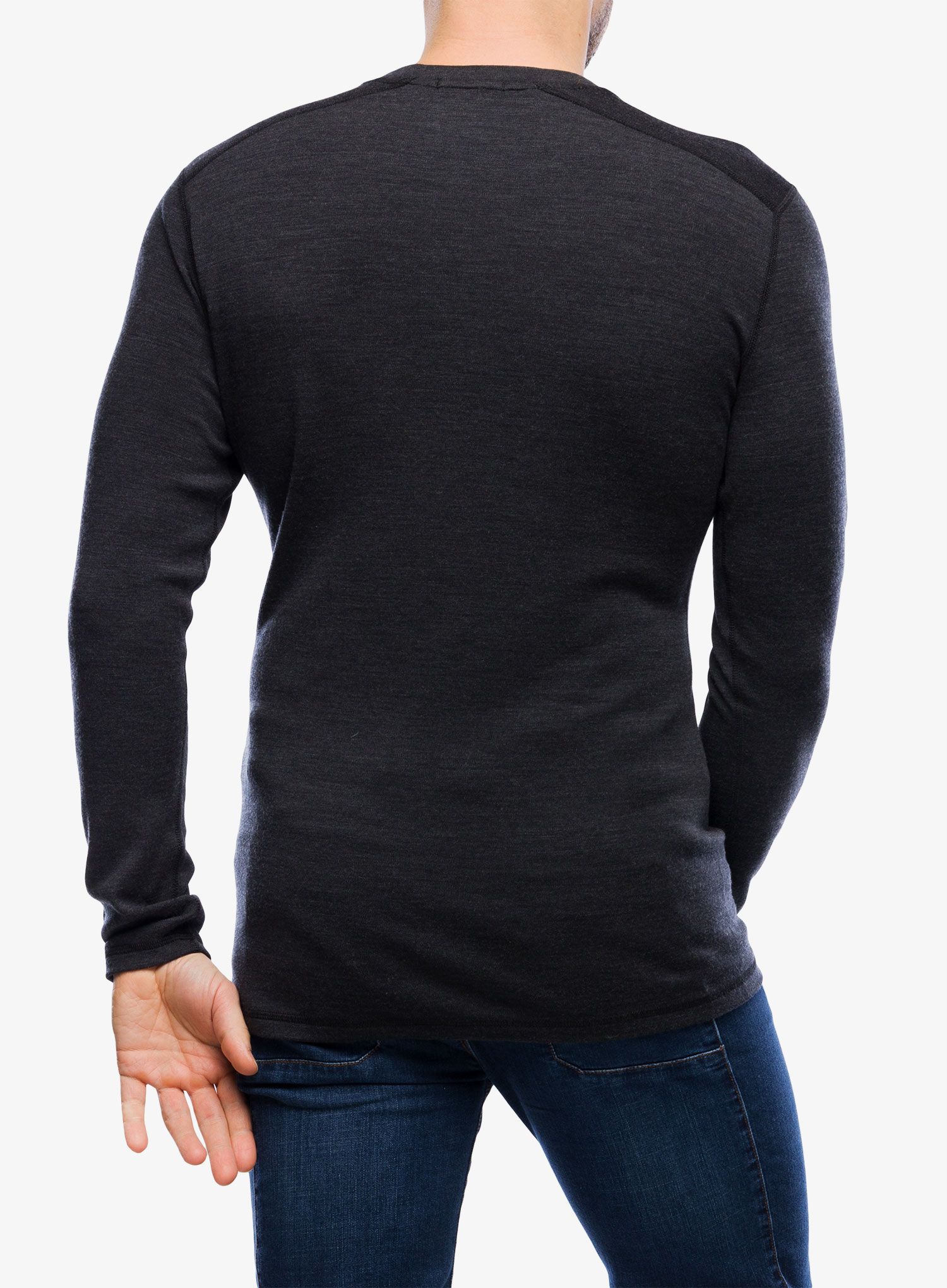 Termo flis jopa Smartwool Classic Thermal Merino Base Layer Colorblock Crew Boxed - charcoal/argyle purple