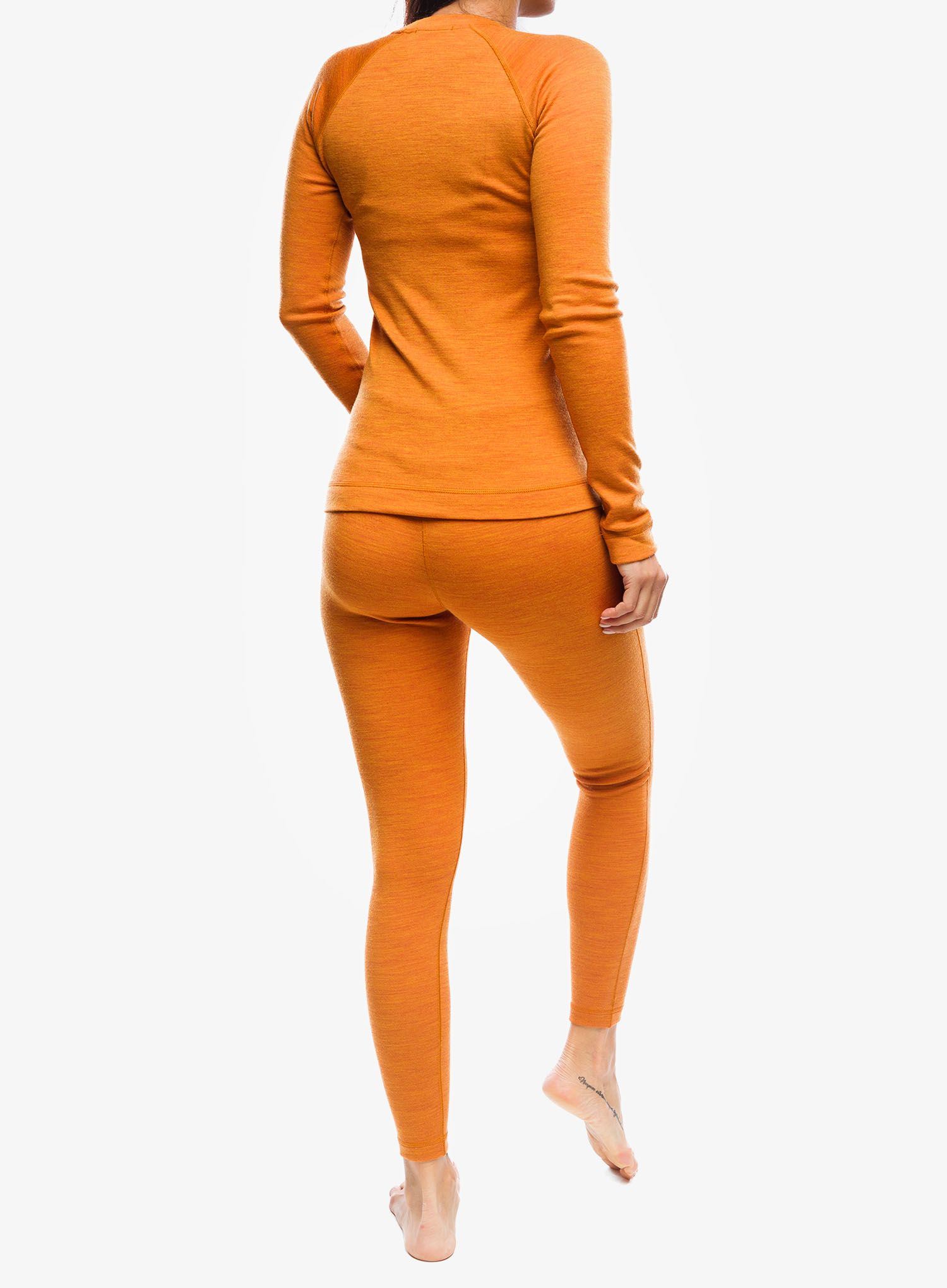 Ženska jopica Smartwool Classic Thermal Merino Base Layer Crew Boxed - marmalade heather