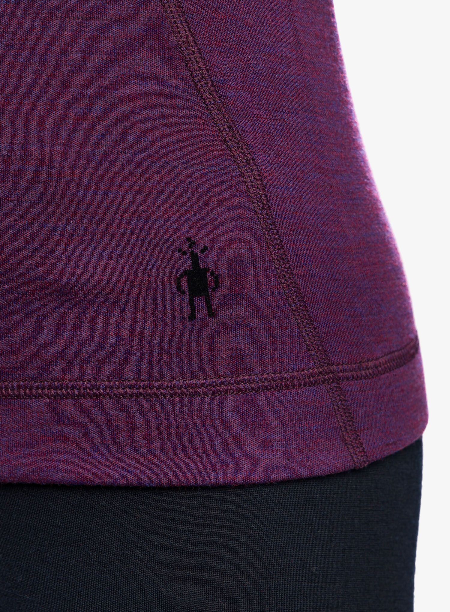 Ženska jopica Smartwool Classic Thermal Merino Base Layer Crew Boxed - purple iris heather