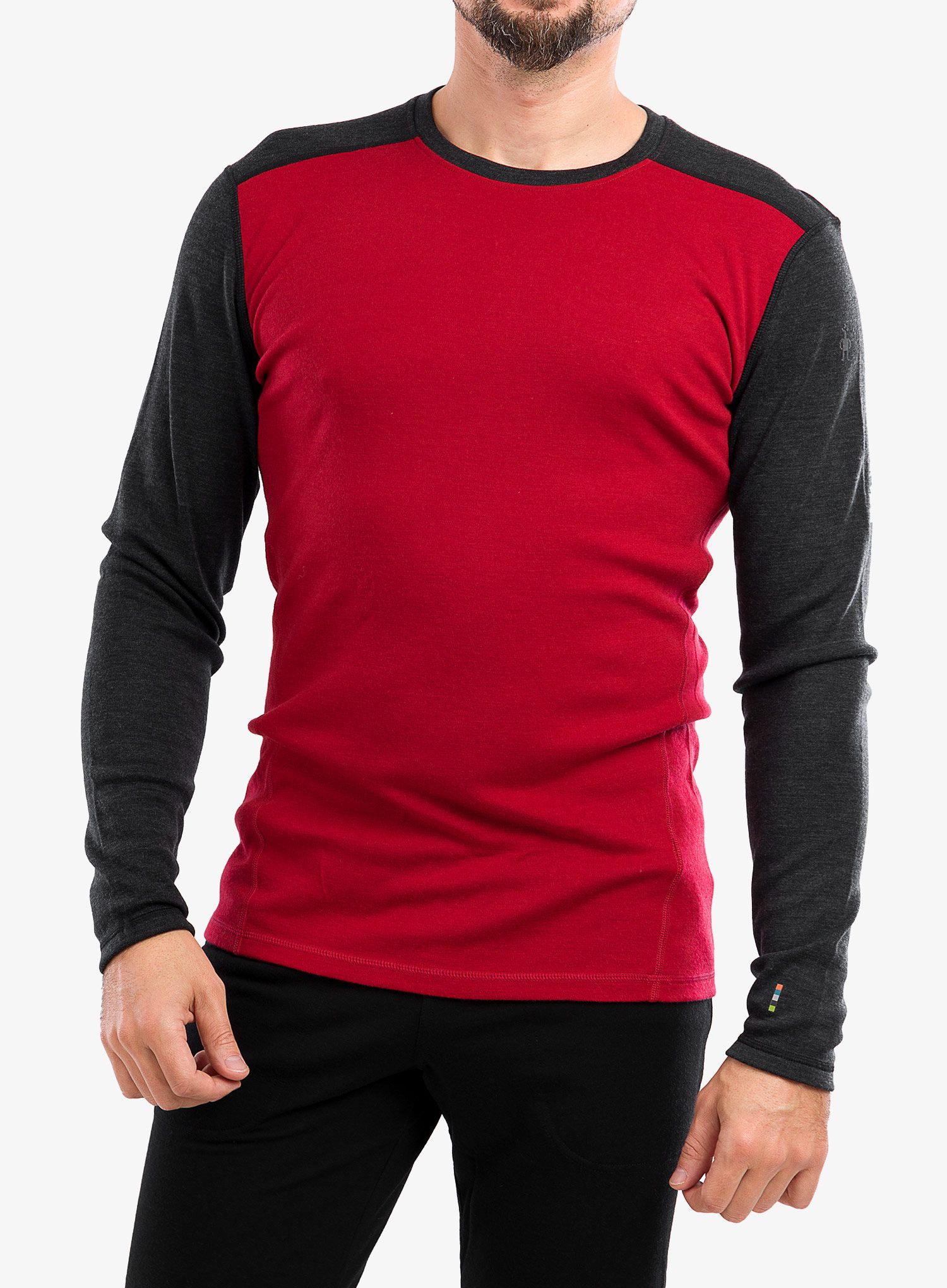 Jopica Smartwool Classic Thermal Merino Base Layer Crew Boxed - rythmic red