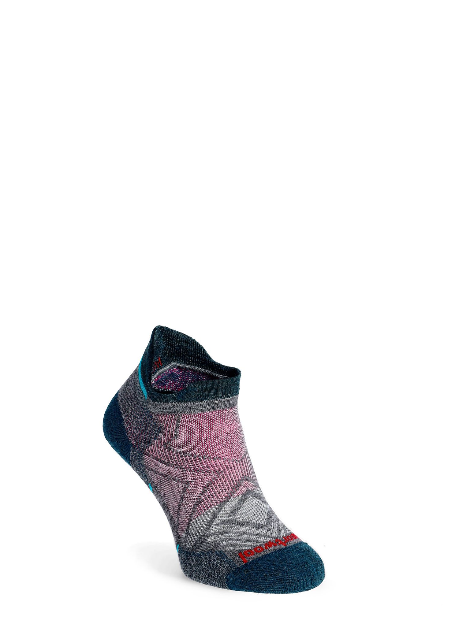 Ženske merino nogavice Smartwool Run Zero Cushion Low Ankle Socks - medium gray