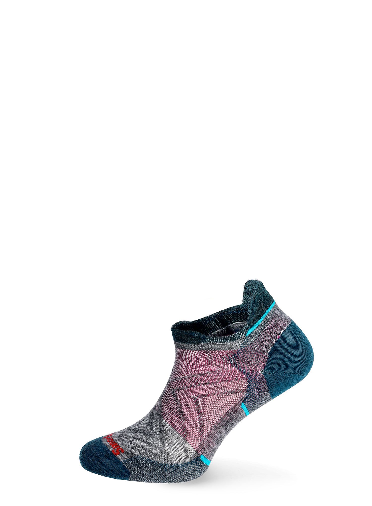 Ženske merino nogavice Smartwool Run Zero Cushion Low Ankle Socks - medium gray