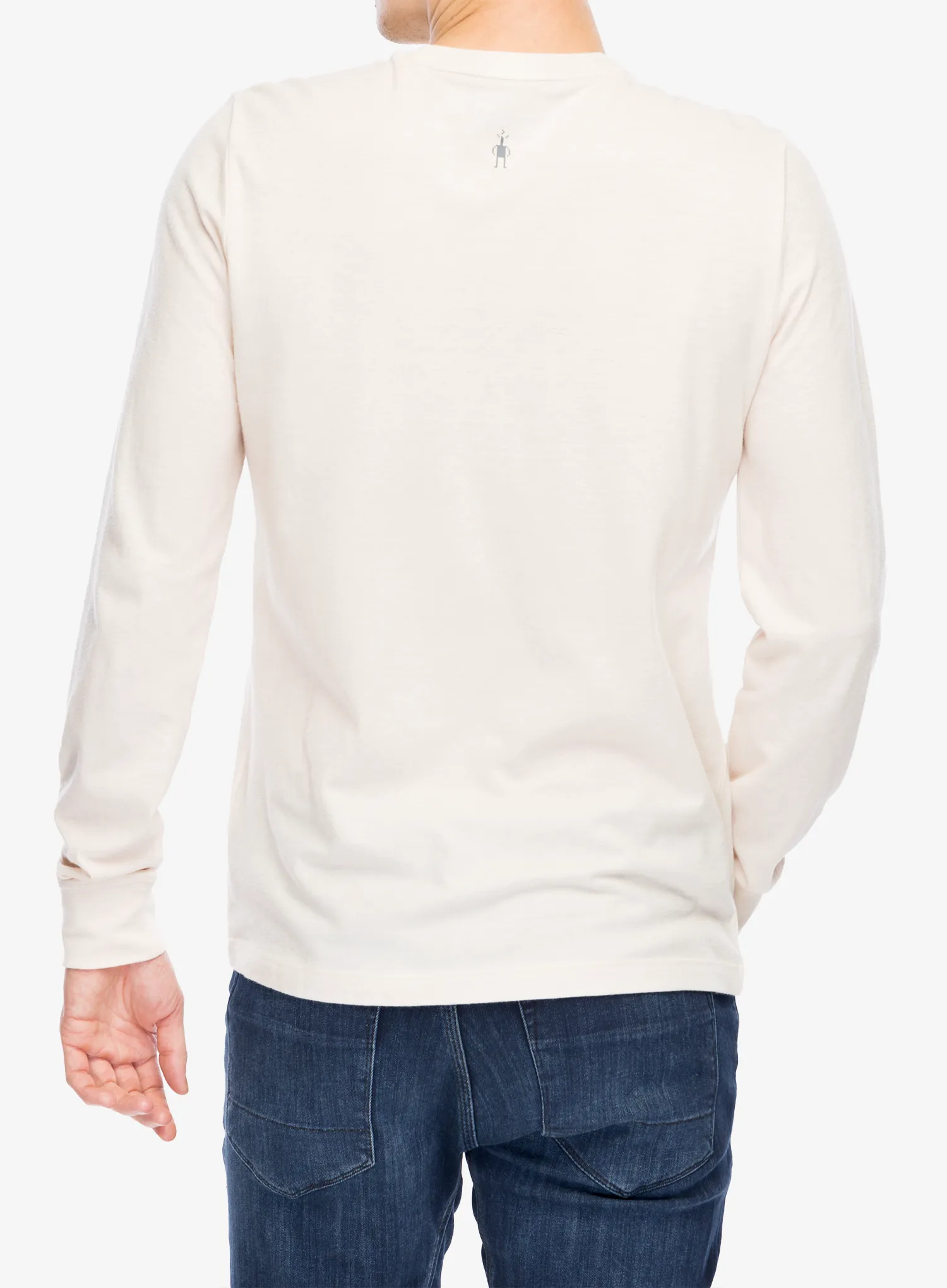 Puloverji brez kapuce Smartwool Gondola Ride Graphic Long Sleeve Tee - almond