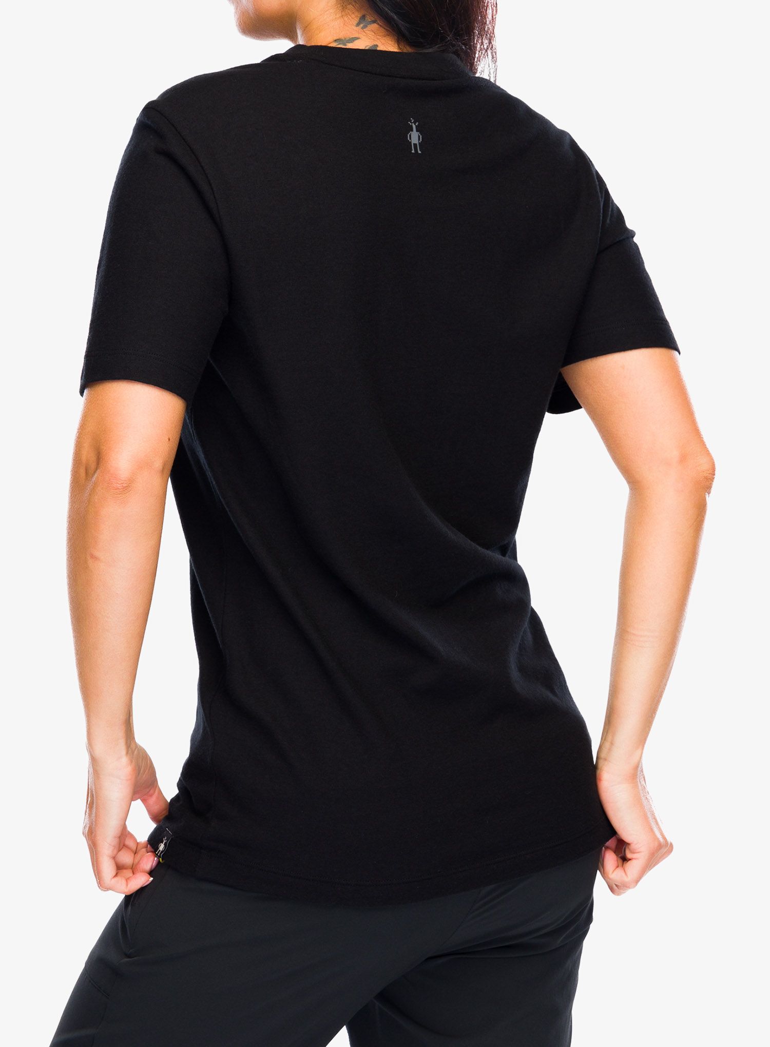 Merino majica Smartwool Gone Camping Graphic Short Sleeve Tee  - black