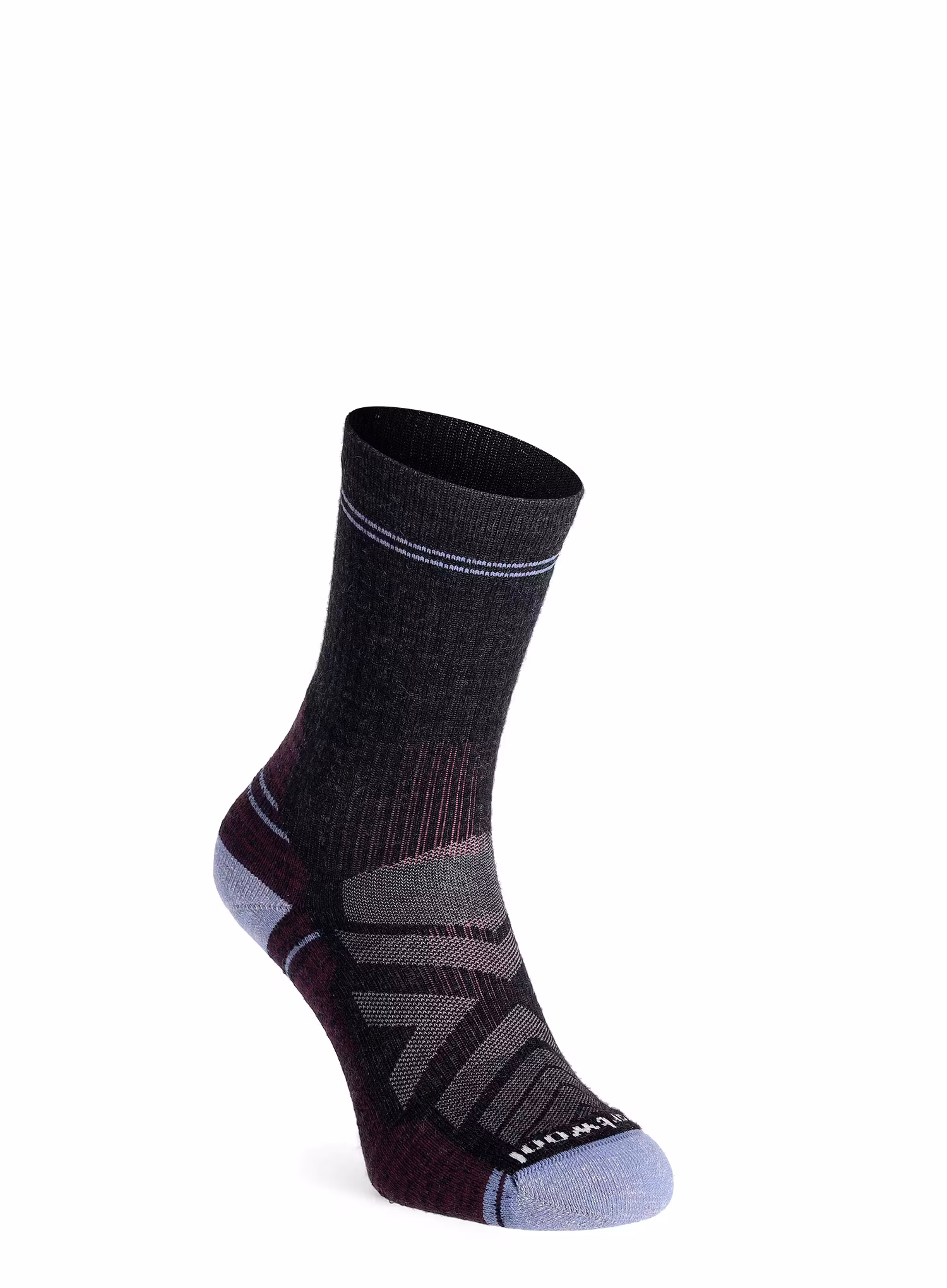 Ženske pohodniške nogavice Smartwool Hike Light Cushion Crew - charcoal