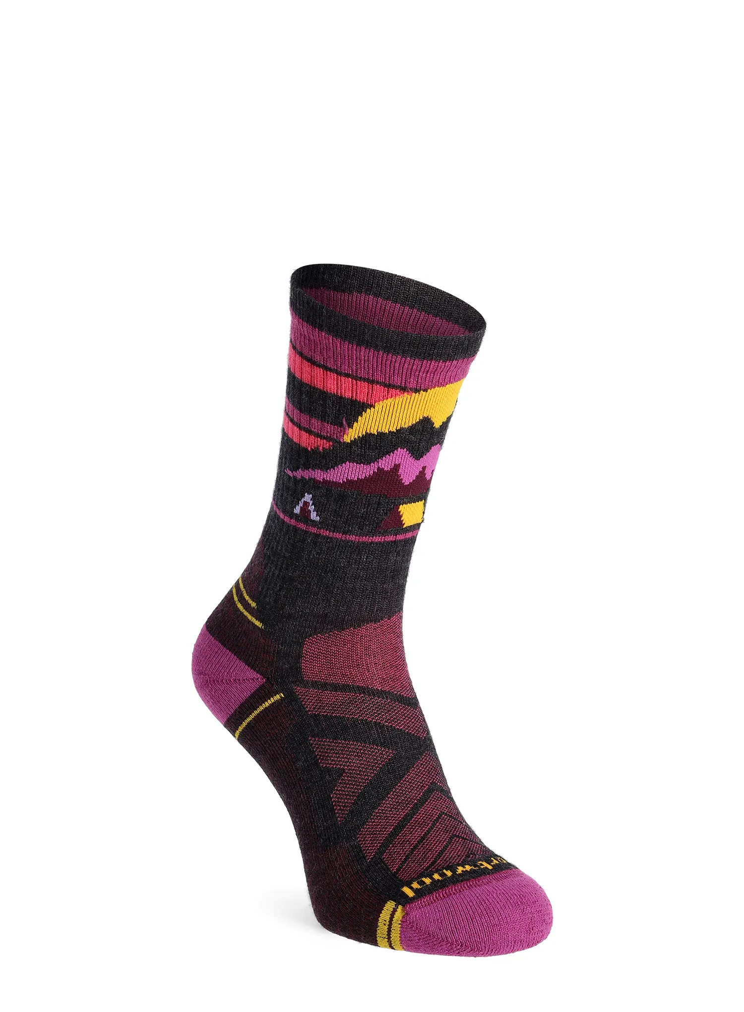 Ženske nogavice Smartwool Hike Light Cushion Mountain Moon Crew Socks - charcoal
