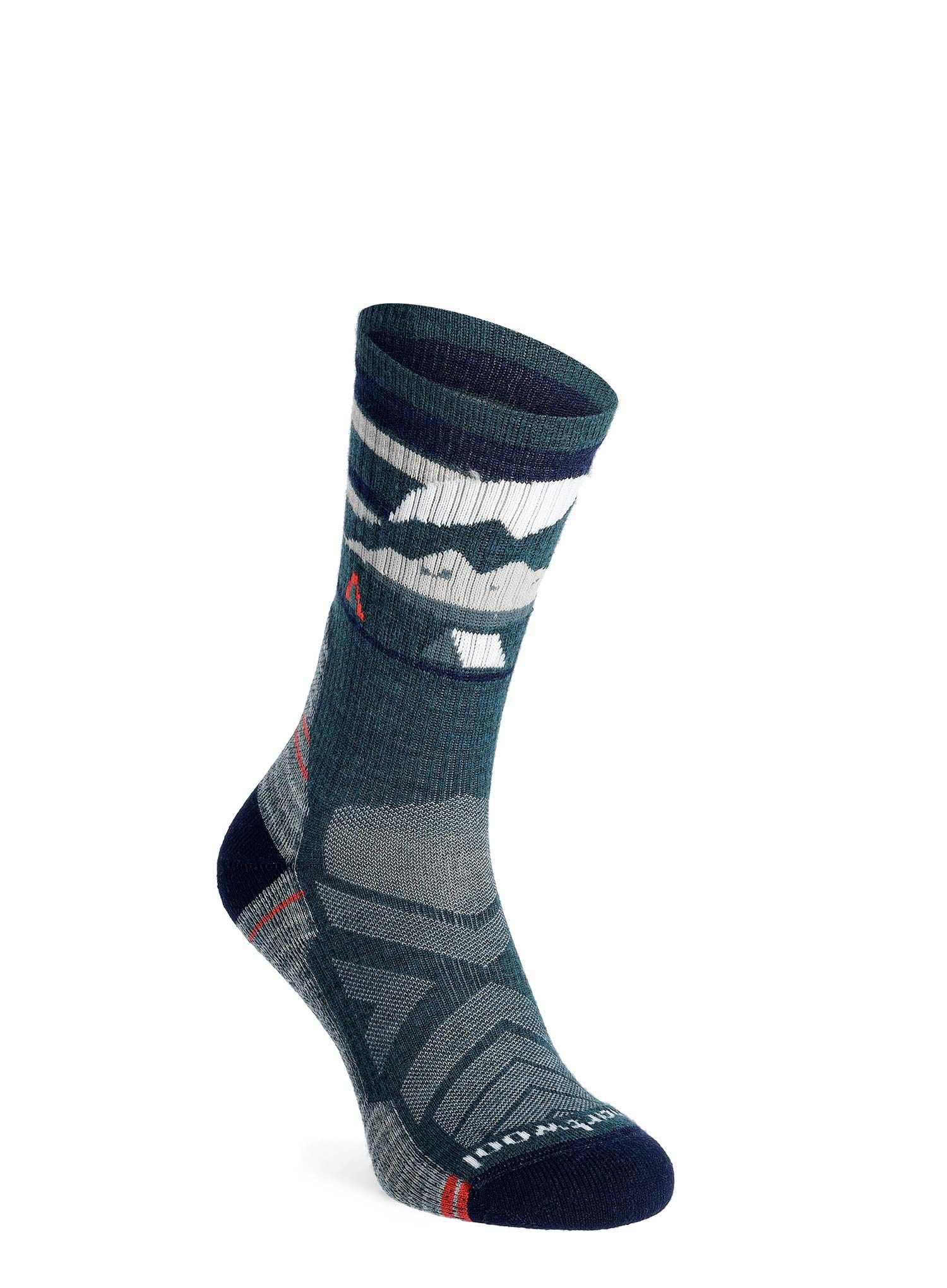 Ženske merino nogavice Smartwool  Hike Light Cushion New Pattern Crew Socks - twilight blue