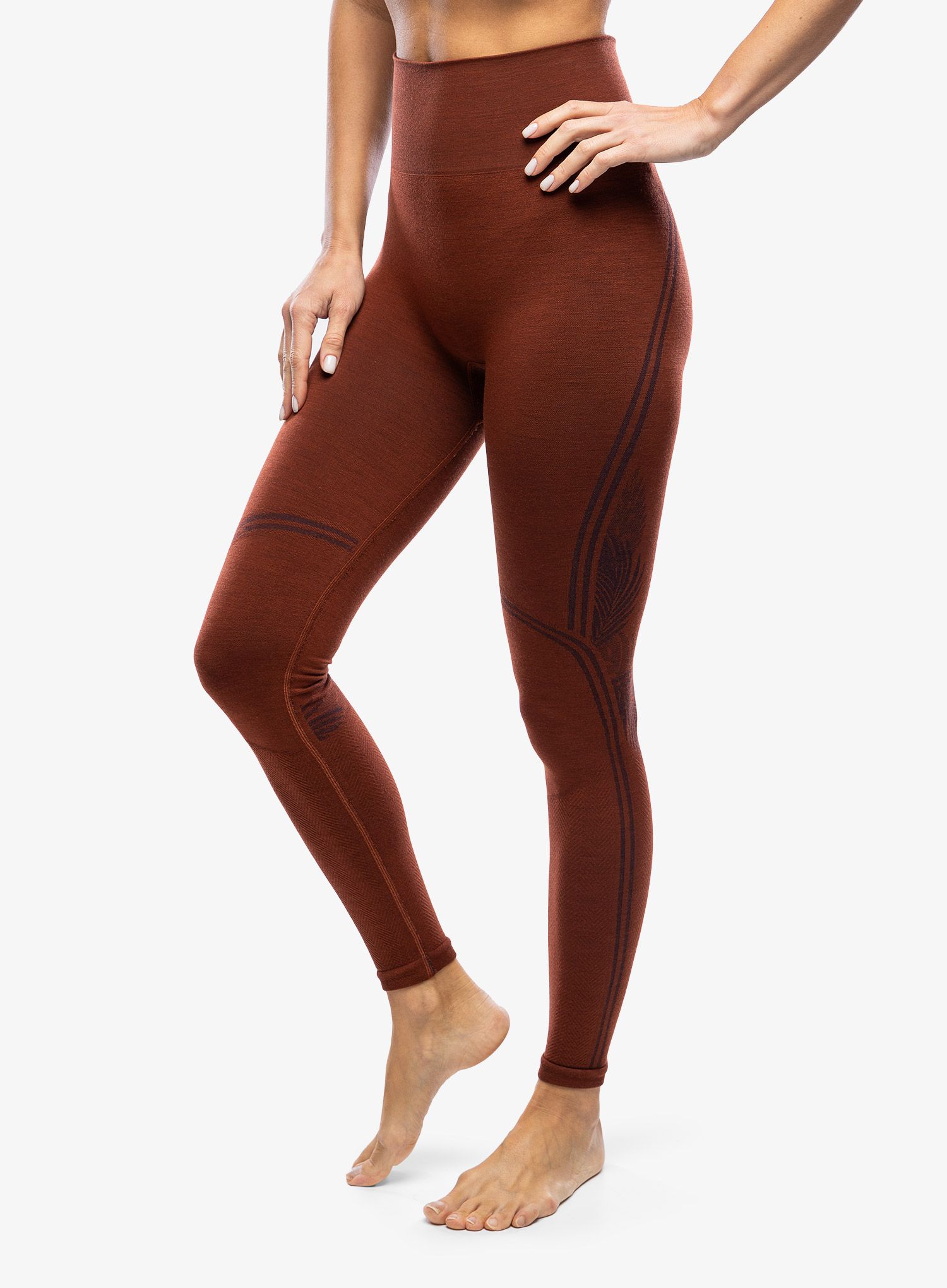 Ženske pajkice Smartwool Intraknit Active Base Layer Bottom - pecan brown