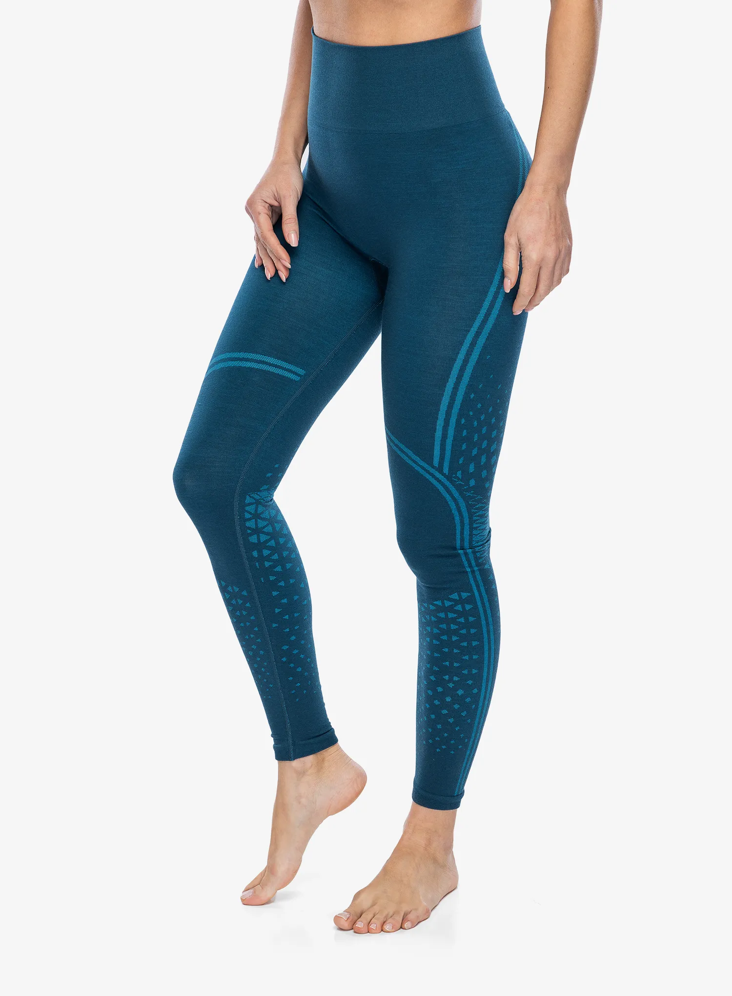 Ženske termo pajkice Smartwool Intraknit Active Base Layer Bottom - twilight blue/pool blue