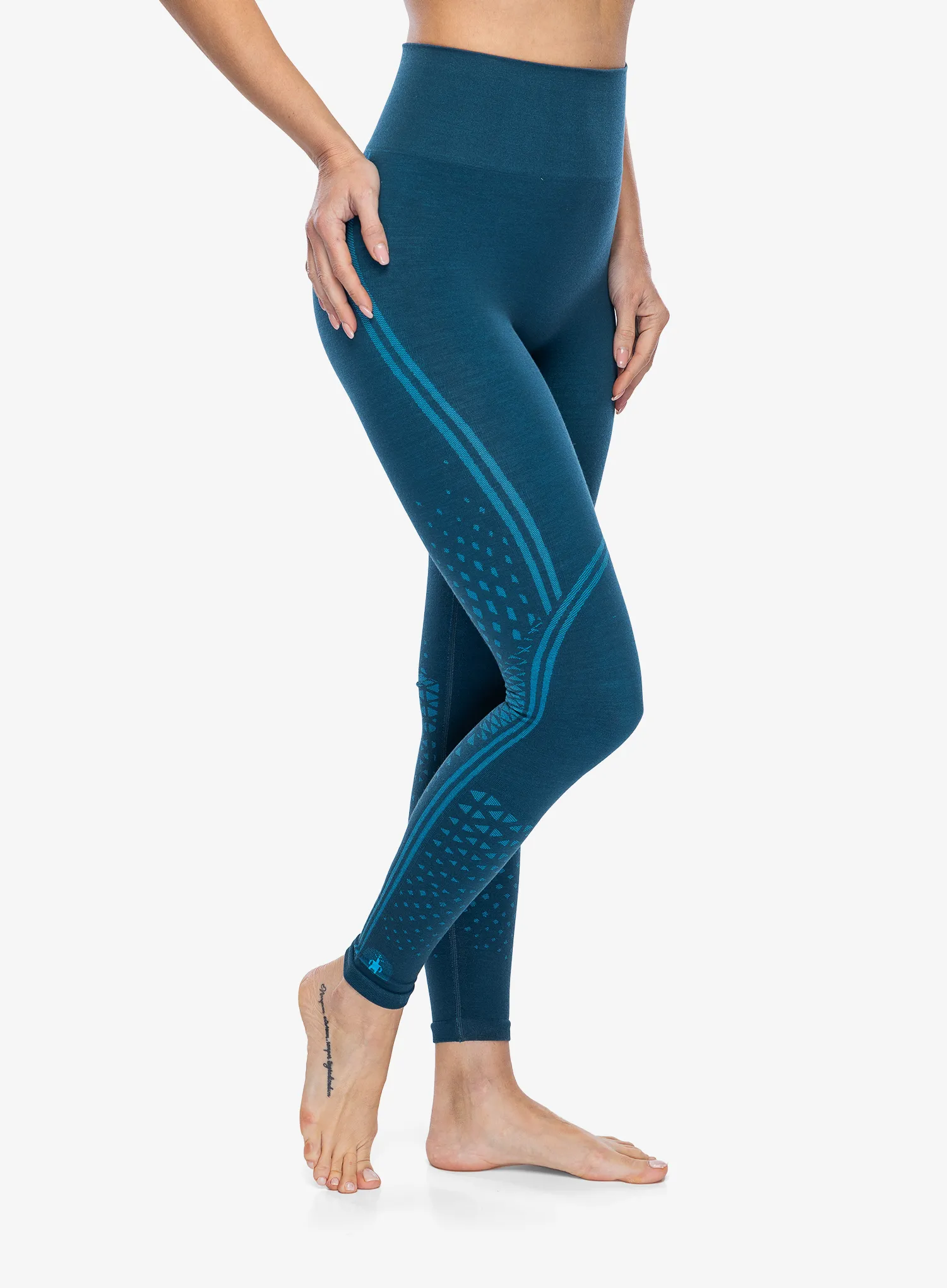 Ženske termo pajkice Smartwool Intraknit Active Base Layer Bottom - twilight blue/pool blue