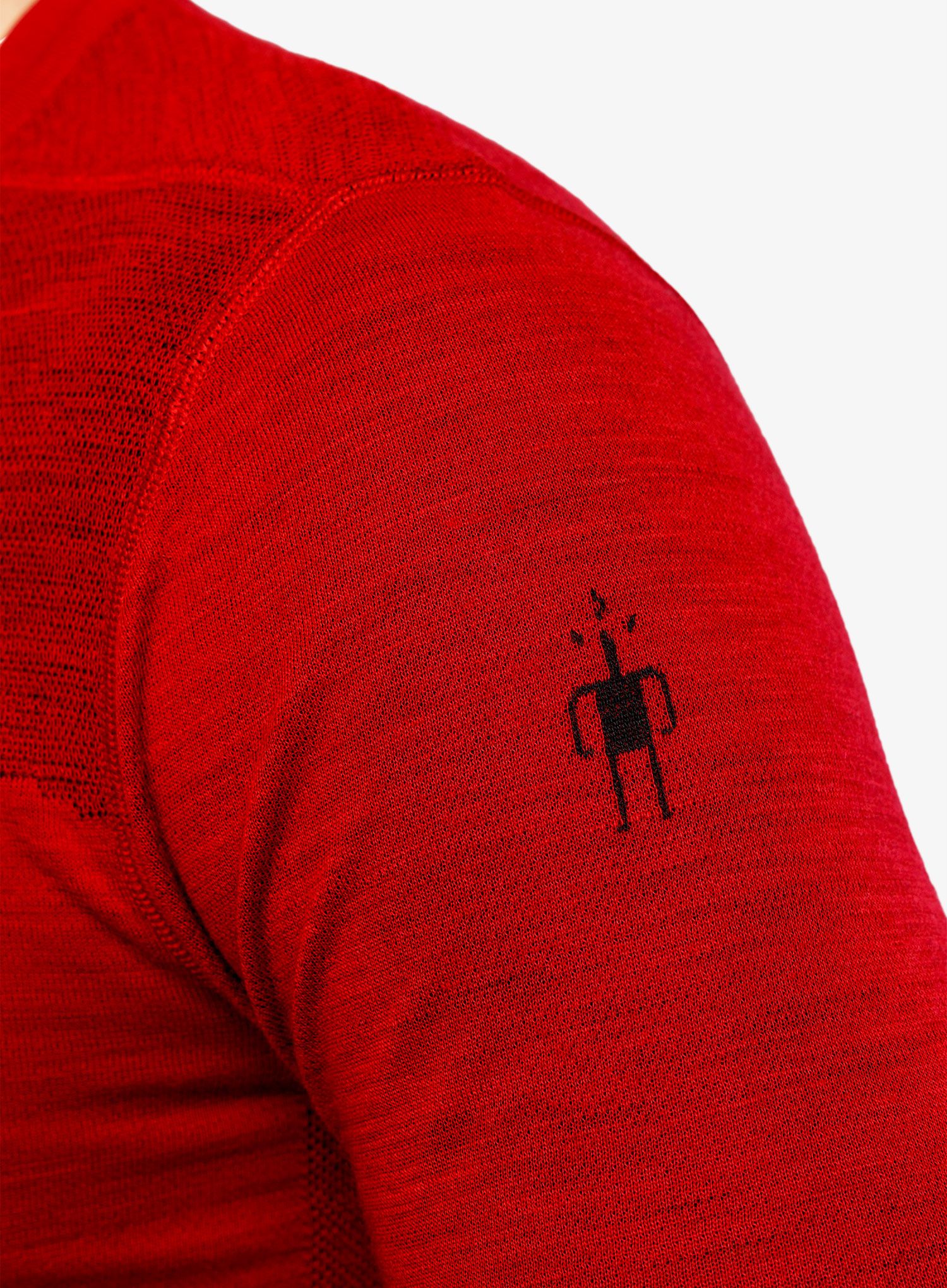 Jopica Smartwool Intraknit Thermal Merino Base Layer Crew - rythmic red