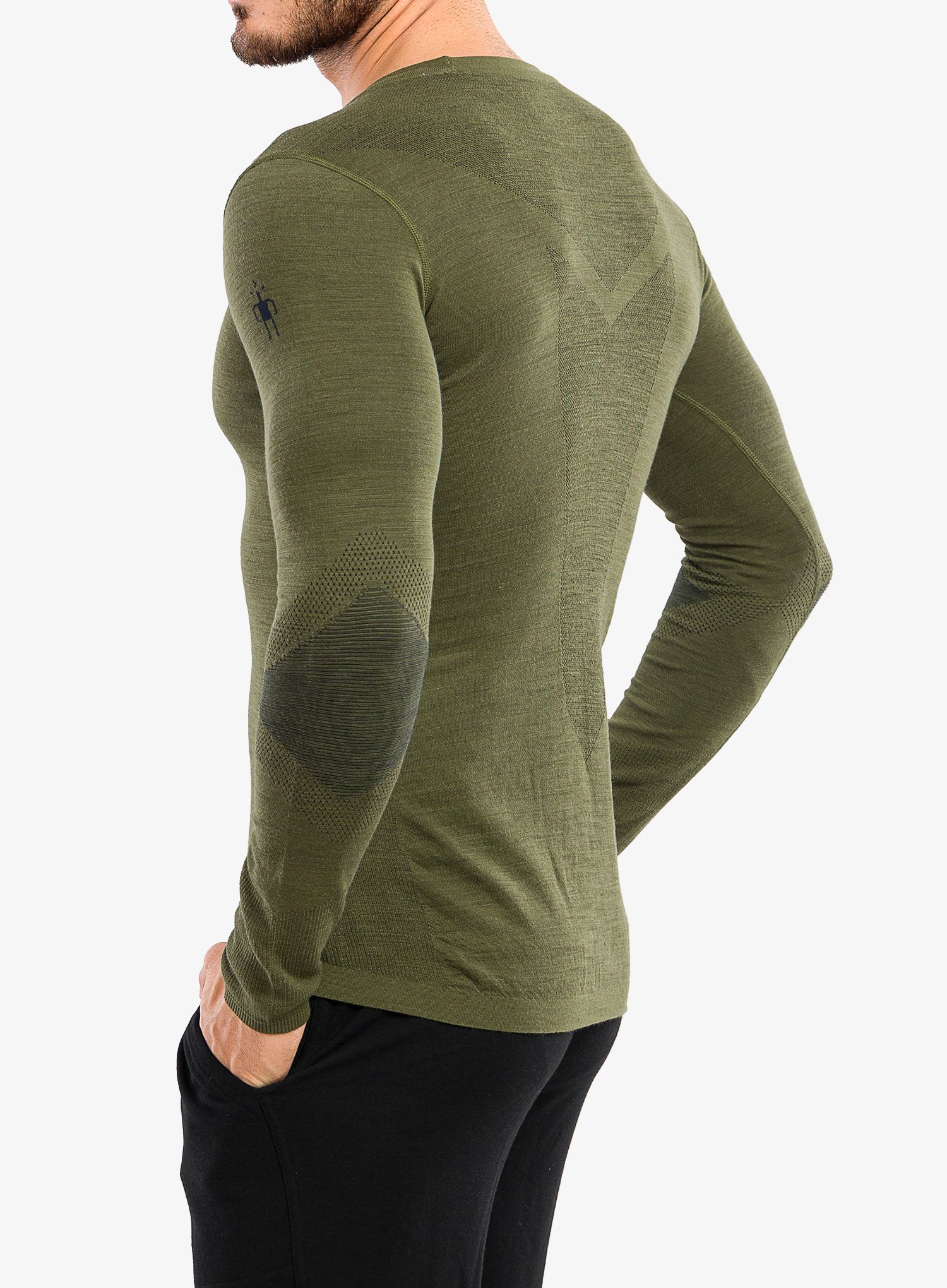Jopica Smartwool Intraknit Thermal Merino Base Layer Crew - winter moss