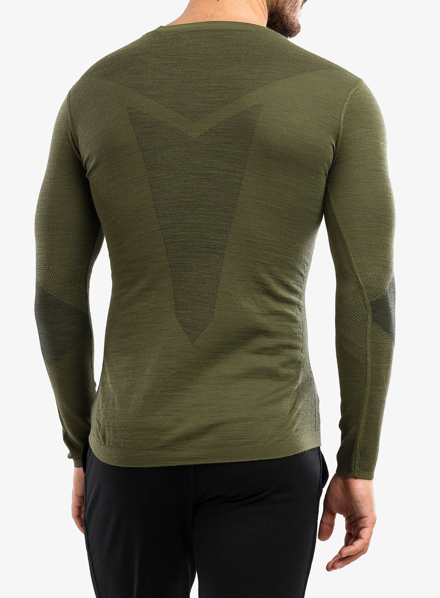 Jopica Smartwool Intraknit Thermal Merino Base Layer Crew - winter moss