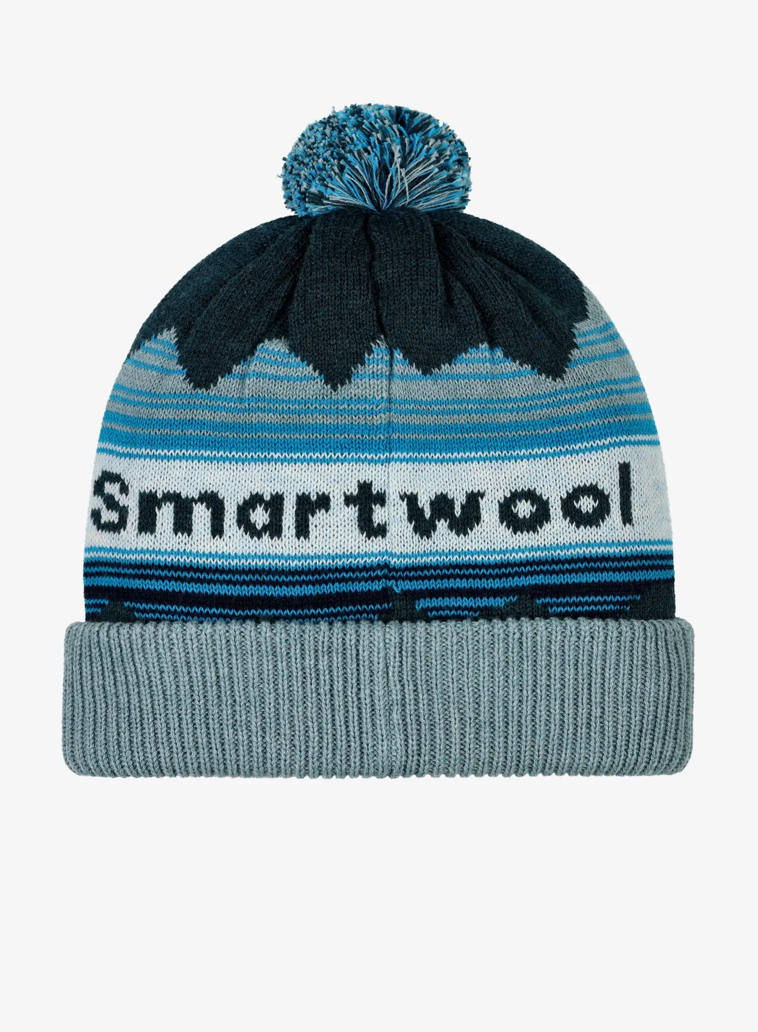 Zimska kapa Smartwool Knit Winter Pattern POM Beanie - twilight blue heather