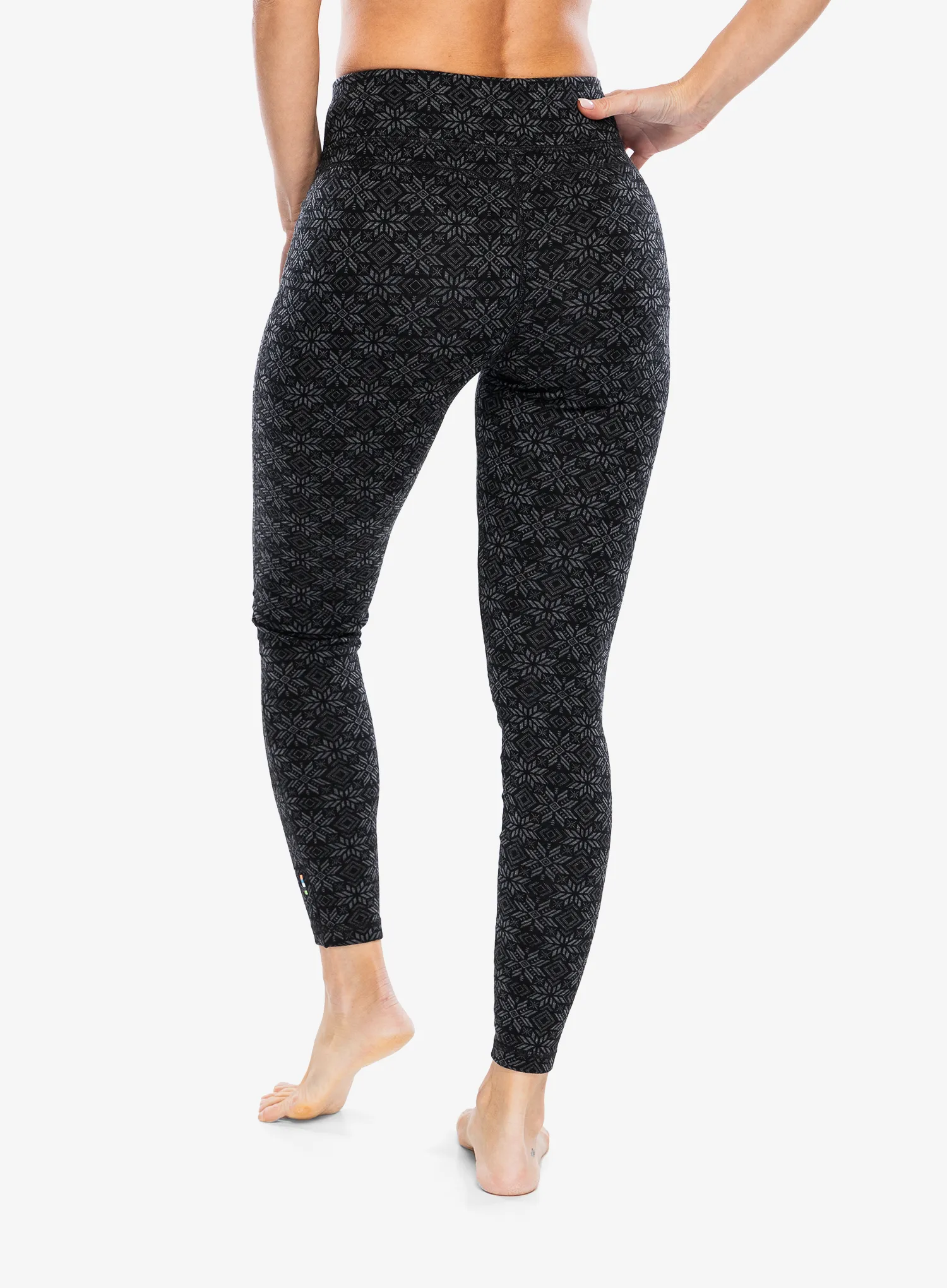 Ženske termo pajkice Smartwool Merino 250 Baselayer Bottom - black digi snow