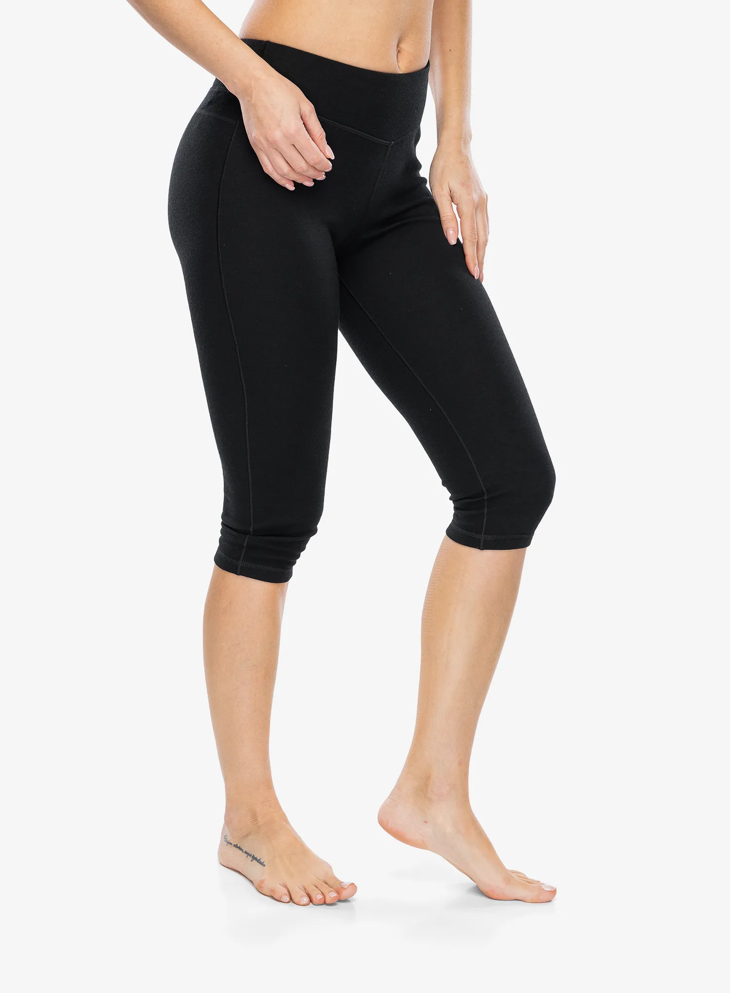 Ženske termo pajkice Smartwool Merino 250 Baselayer 3/4 Bottom - black