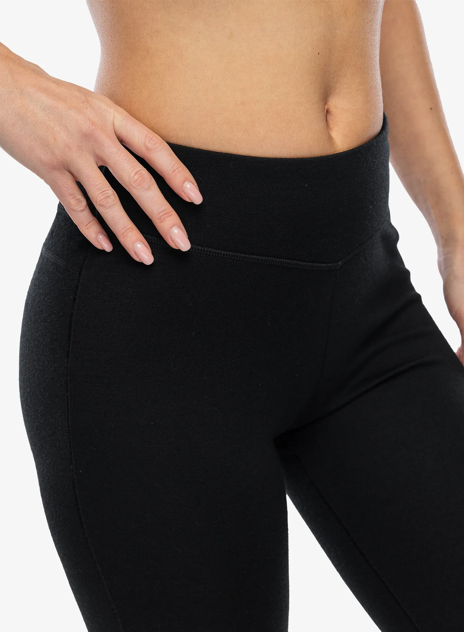 Ženske termo pajkice Smartwool Merino 250 Baselayer 3/4 Bottom - black