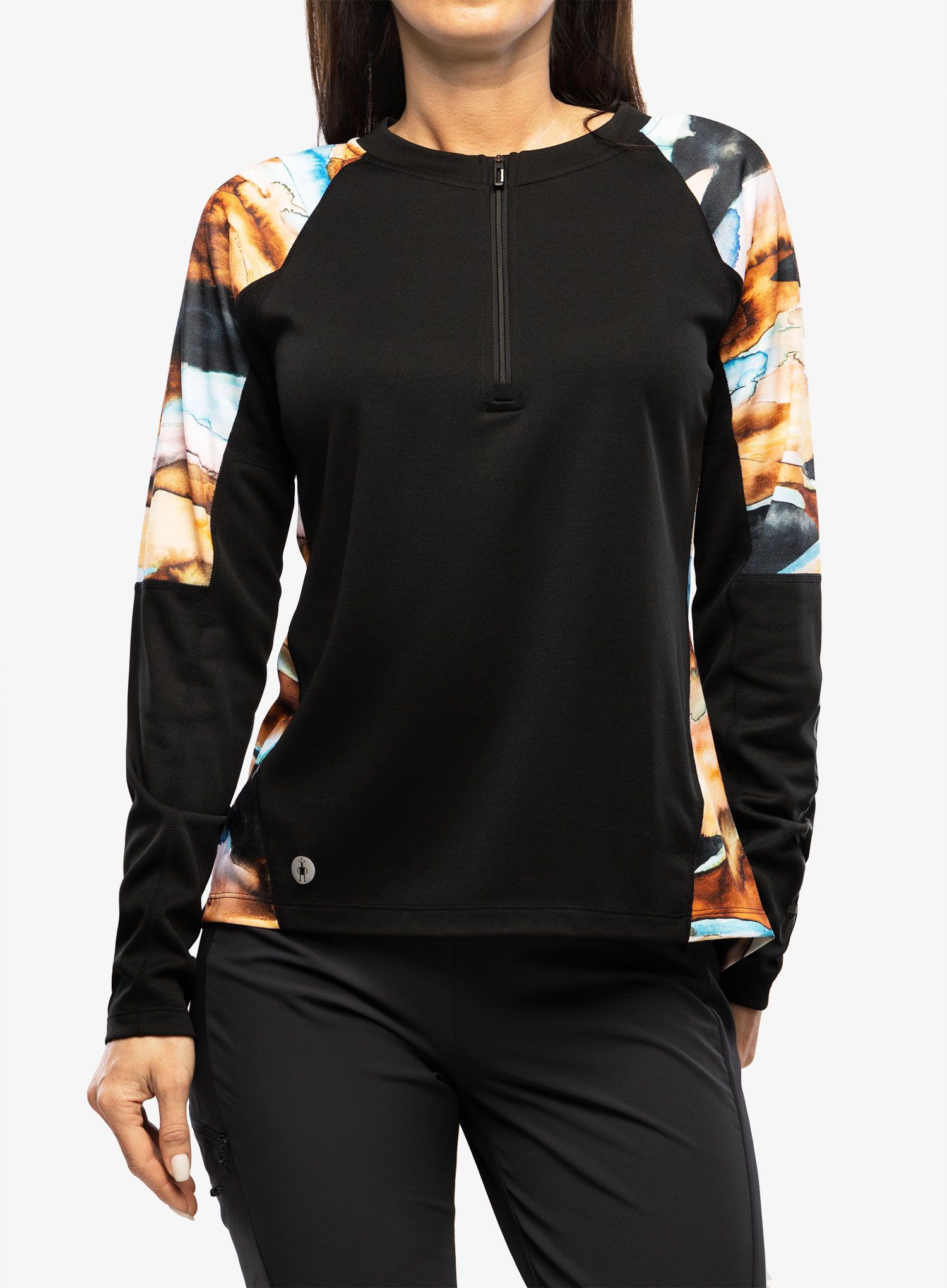 Ženska kolesarska jopa Smartwool Mountain Bike LS Jersey - black