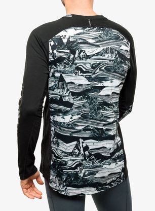 Kolesarska jopa Smartwool Mountain Bike LS Jersey - black marble giants