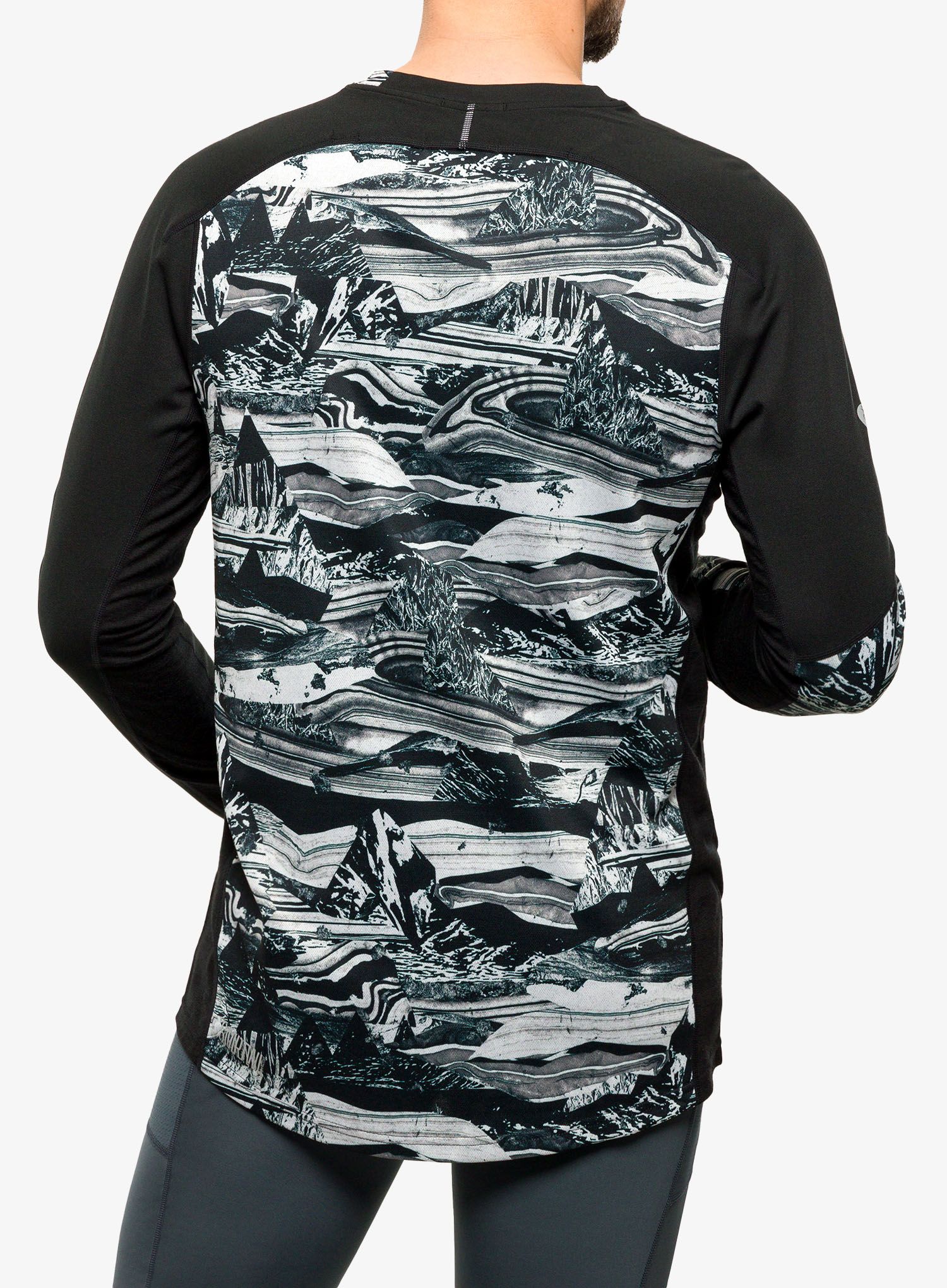 Kolesarska jopa Smartwool Mountain Bike LS Jersey - black marble giants