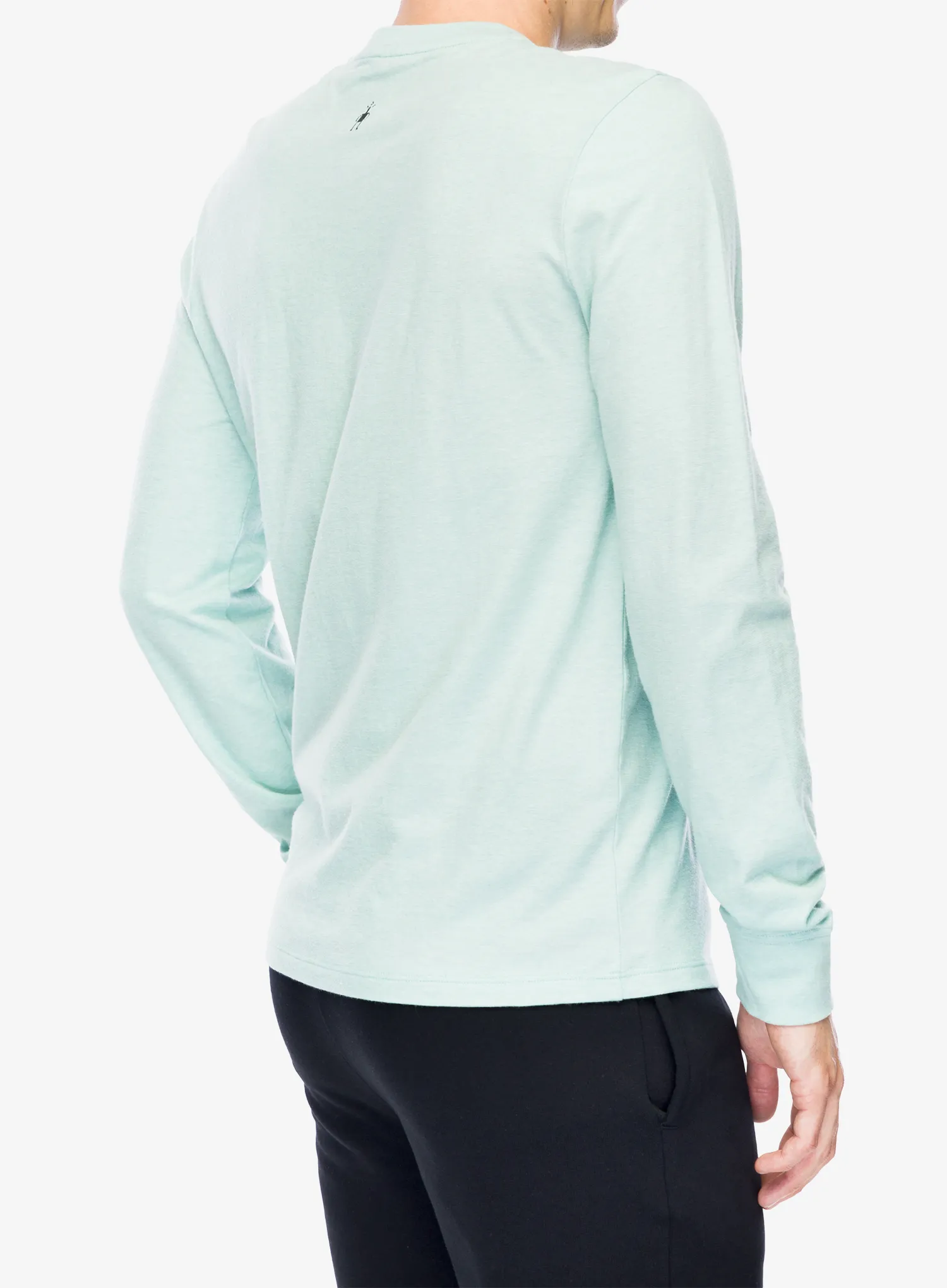 Puloverji brez kapuce Smartwool Original Shred Graphic Long Sleeve Tee - arctic green