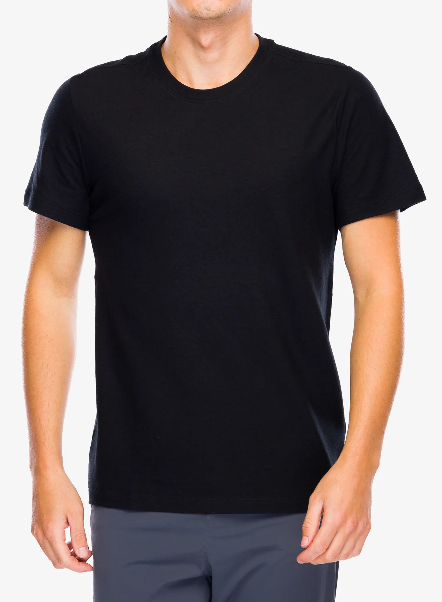 Merino majica Smartwool  Perfect Crew Tee - black