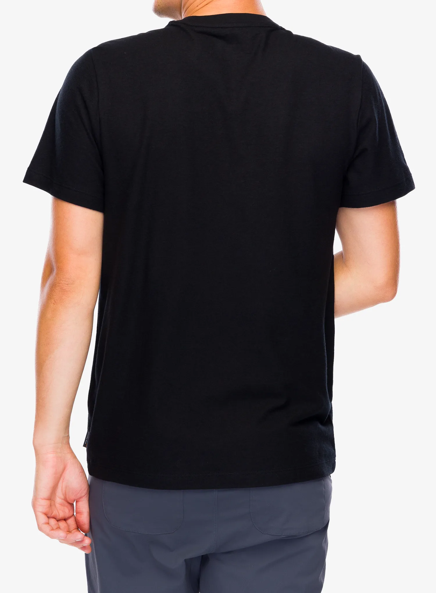 Merino majica Smartwool  Perfect Crew Tee - black