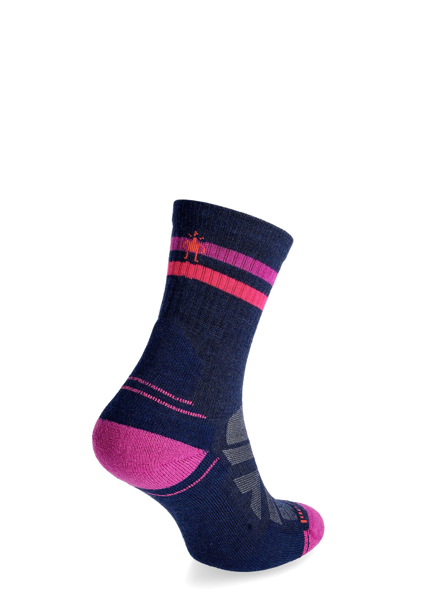 Ženske merino nogavice Smartwool Performance Hike Light Cushion Tube Stripe - deep navy/pink