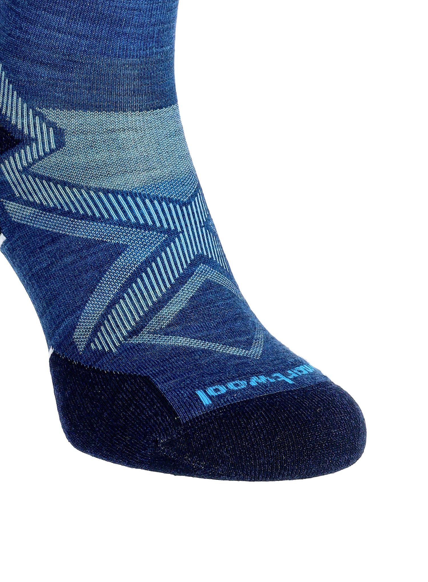 Merino nogavice Smartwool Run TC Cold Crw - alpine blue