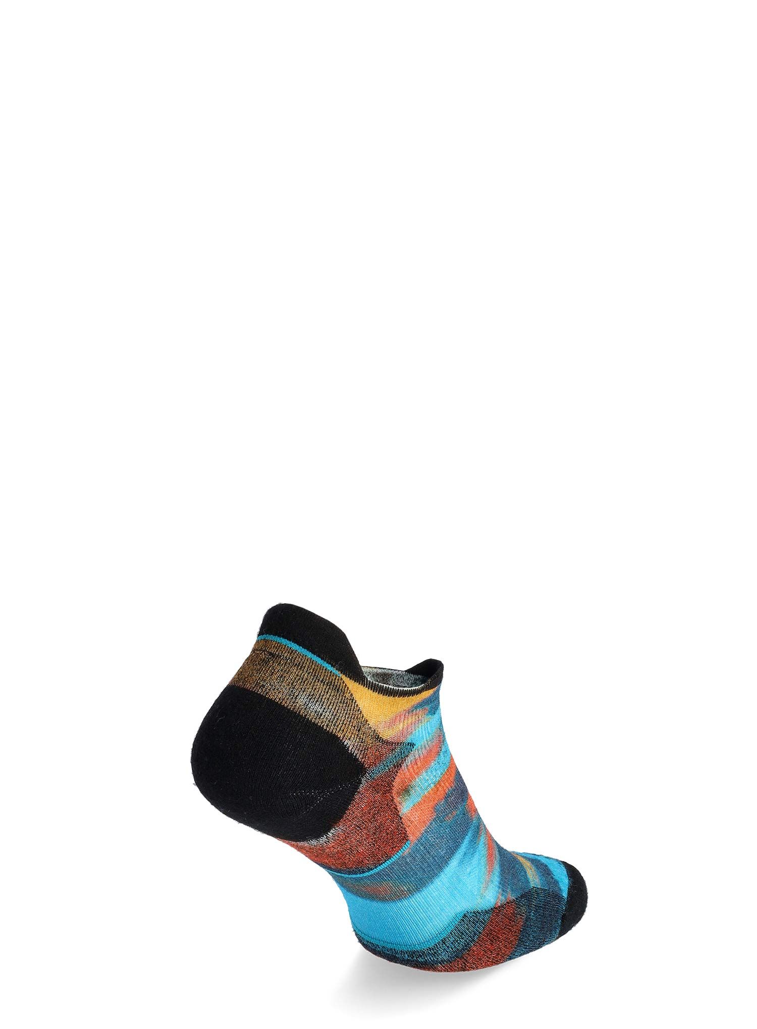 Ženske merino nogavice Smartwool Run Targeted Cushion Brushed Print Low Ankle Socks - alpine blue