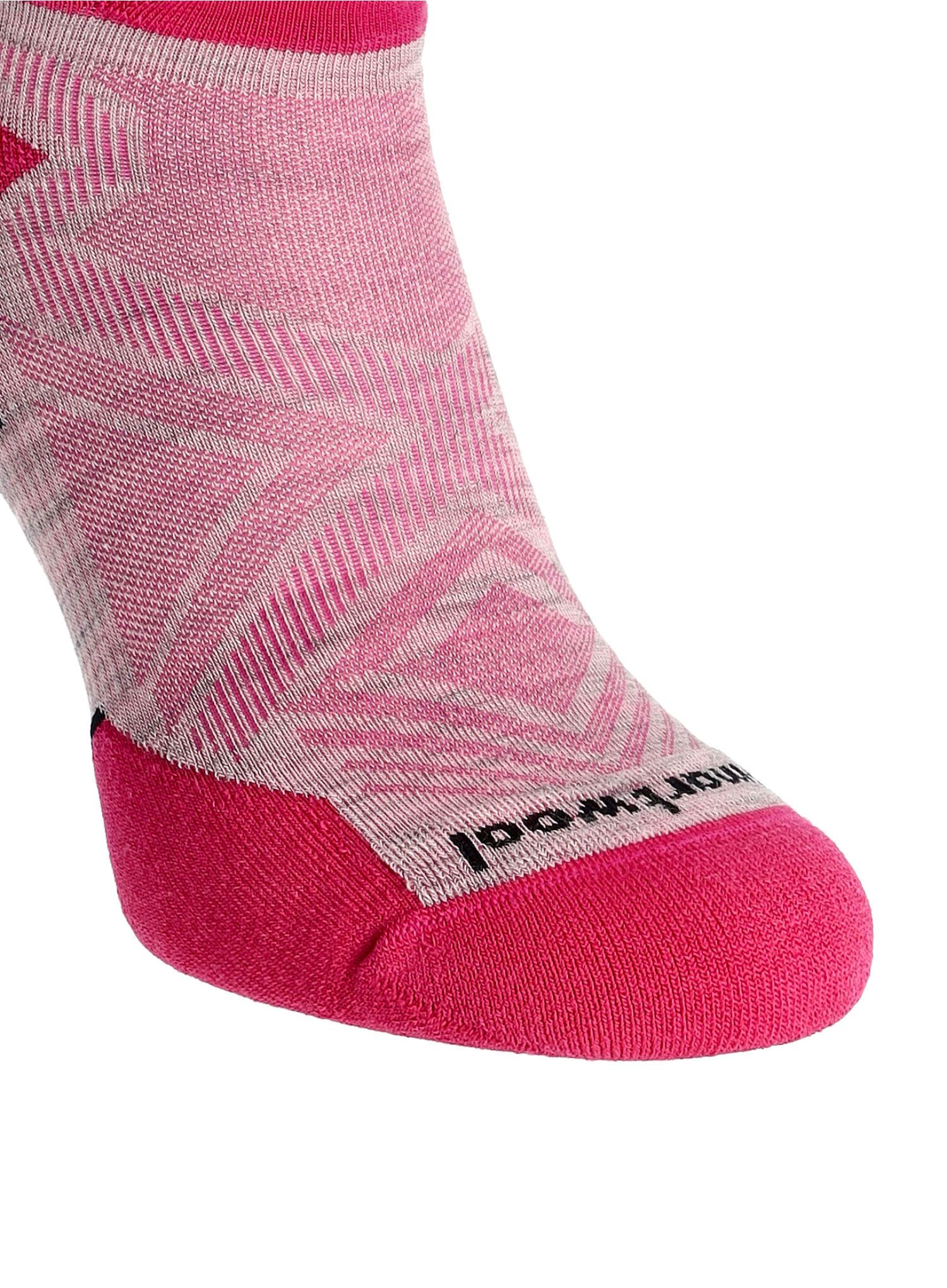 Ženske tekaške nogavice Smartwool Run Targeted Cushion Low Socks - ash/power pink
