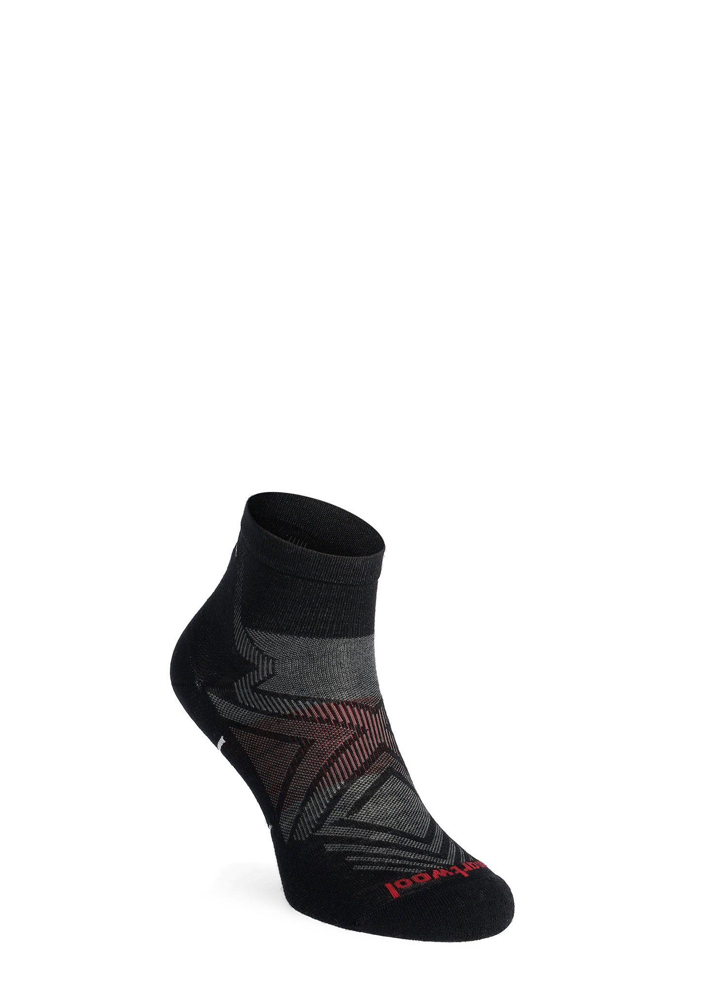 Tekaške nogavice Smartwool Run Zero Cushion Ankle  - black