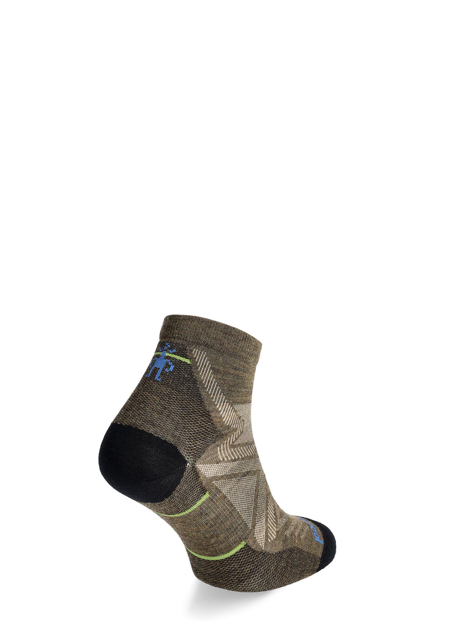 Tekaške nogavice Smartwool Run Zero Cushion Ankle  - military olive