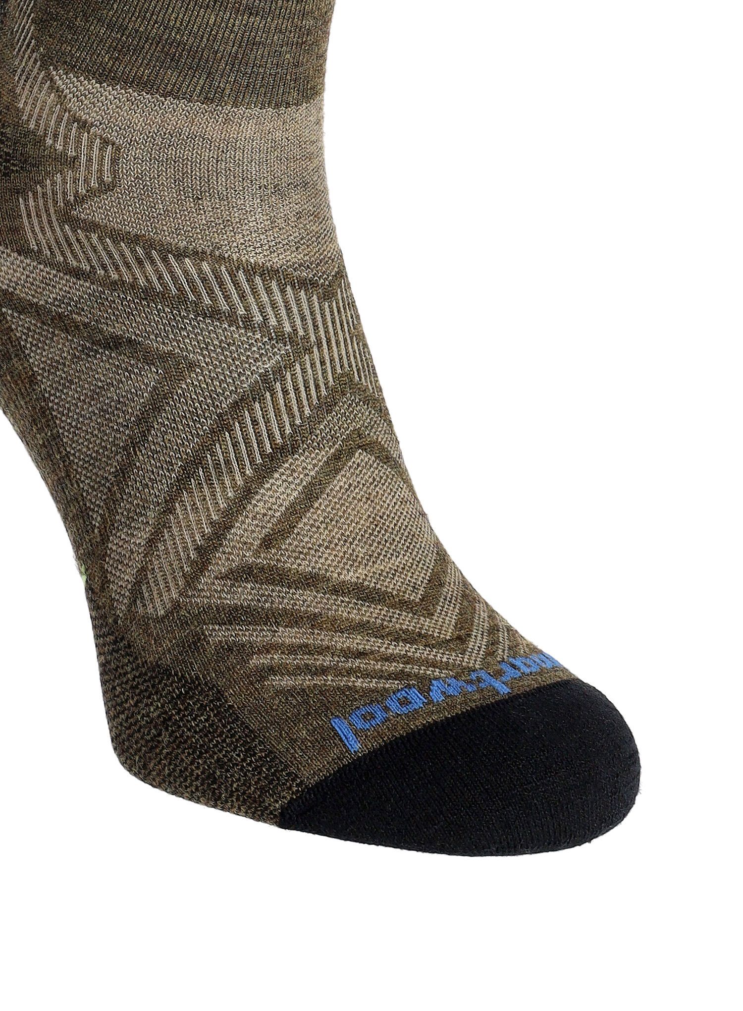 Tekaške nogavice Smartwool Run Zero Cushion Ankle  - military olive