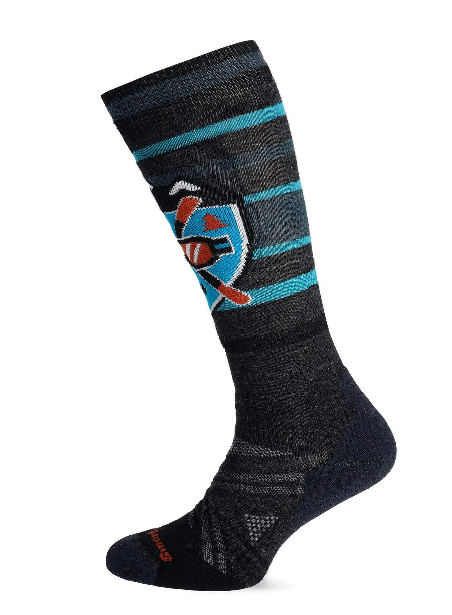 Smučarske nogavice Smartwool Ski FC Alpine Edge Socks - charcoal
