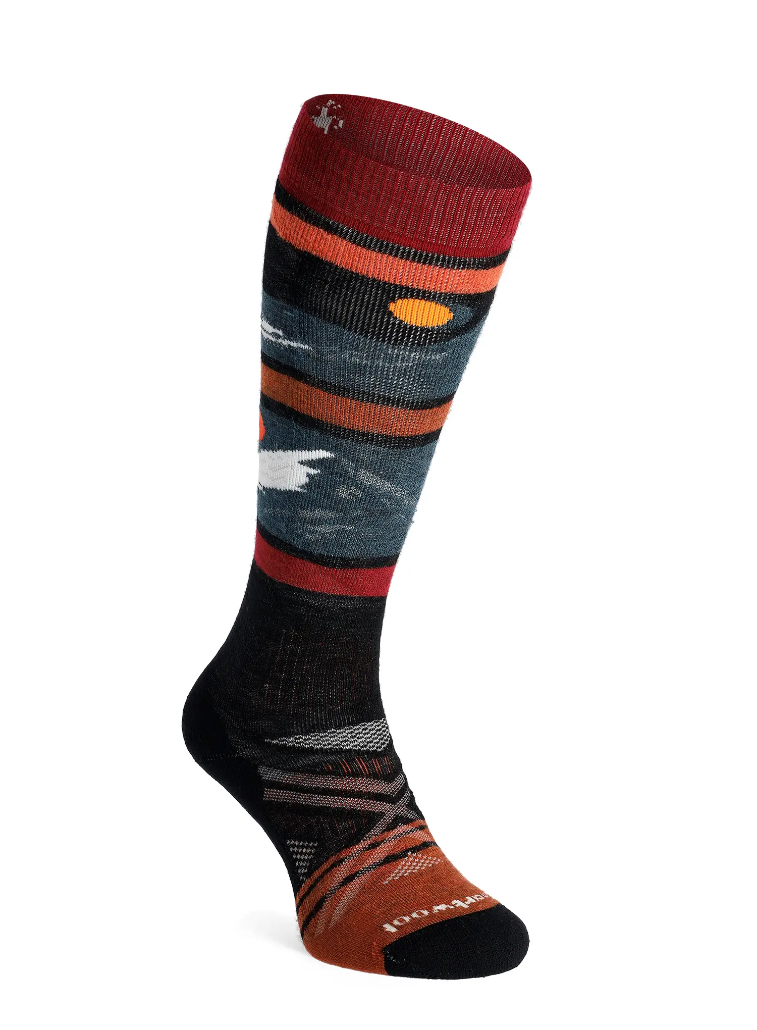 Smučarske nogavice Smartwool Ski Full Cushion Midnight Ski Pattern OTC Socks - black
