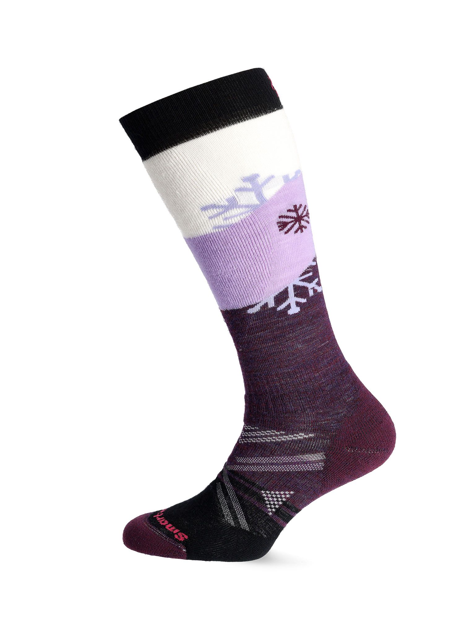 Ženske nogavice Smartwool Ski Full Cushion Snowpocalypse Pattern OTC  - purple iris