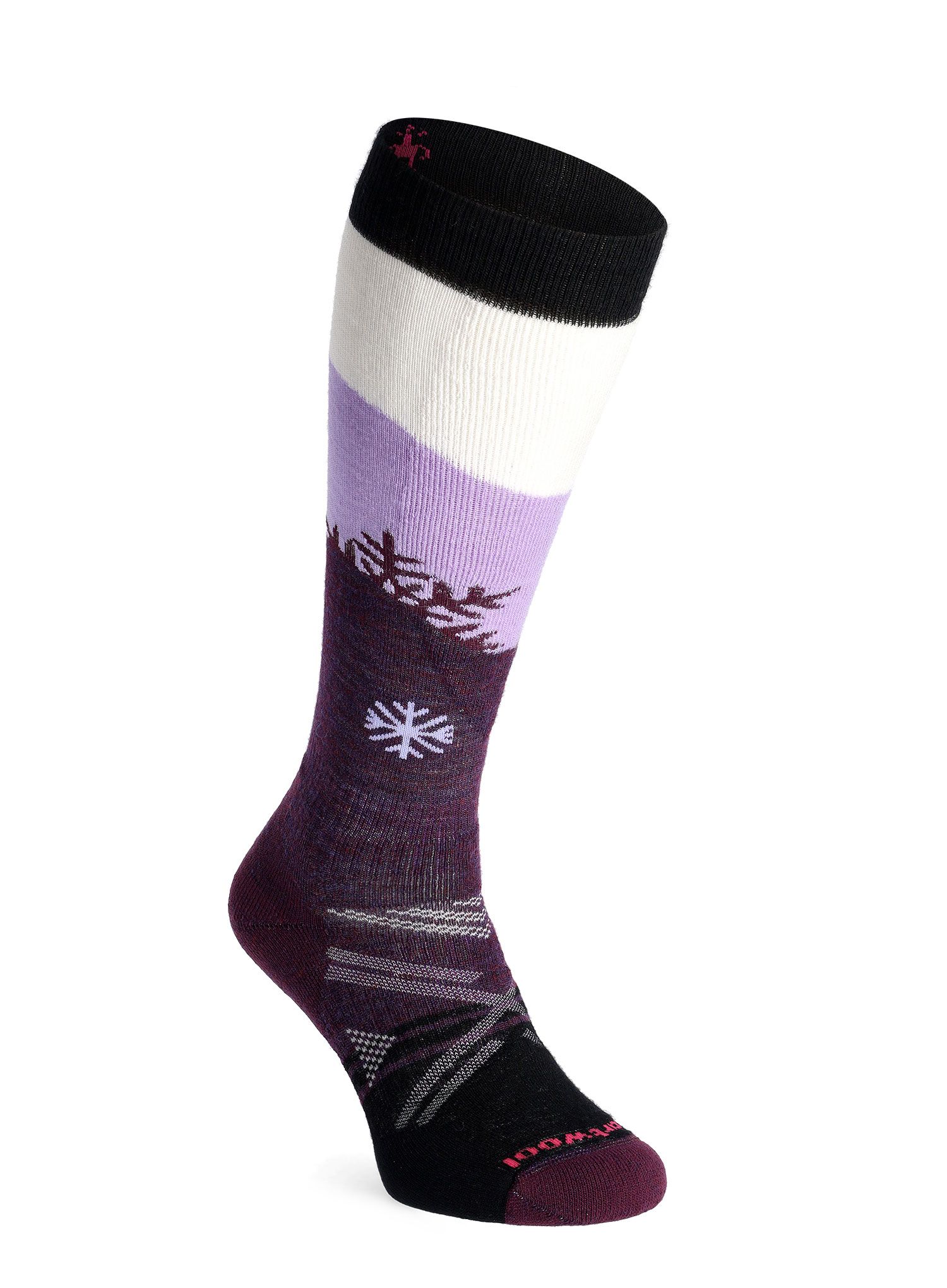 Ženske nogavice Smartwool Ski Full Cushion Snowpocalypse Pattern OTC  - purple iris