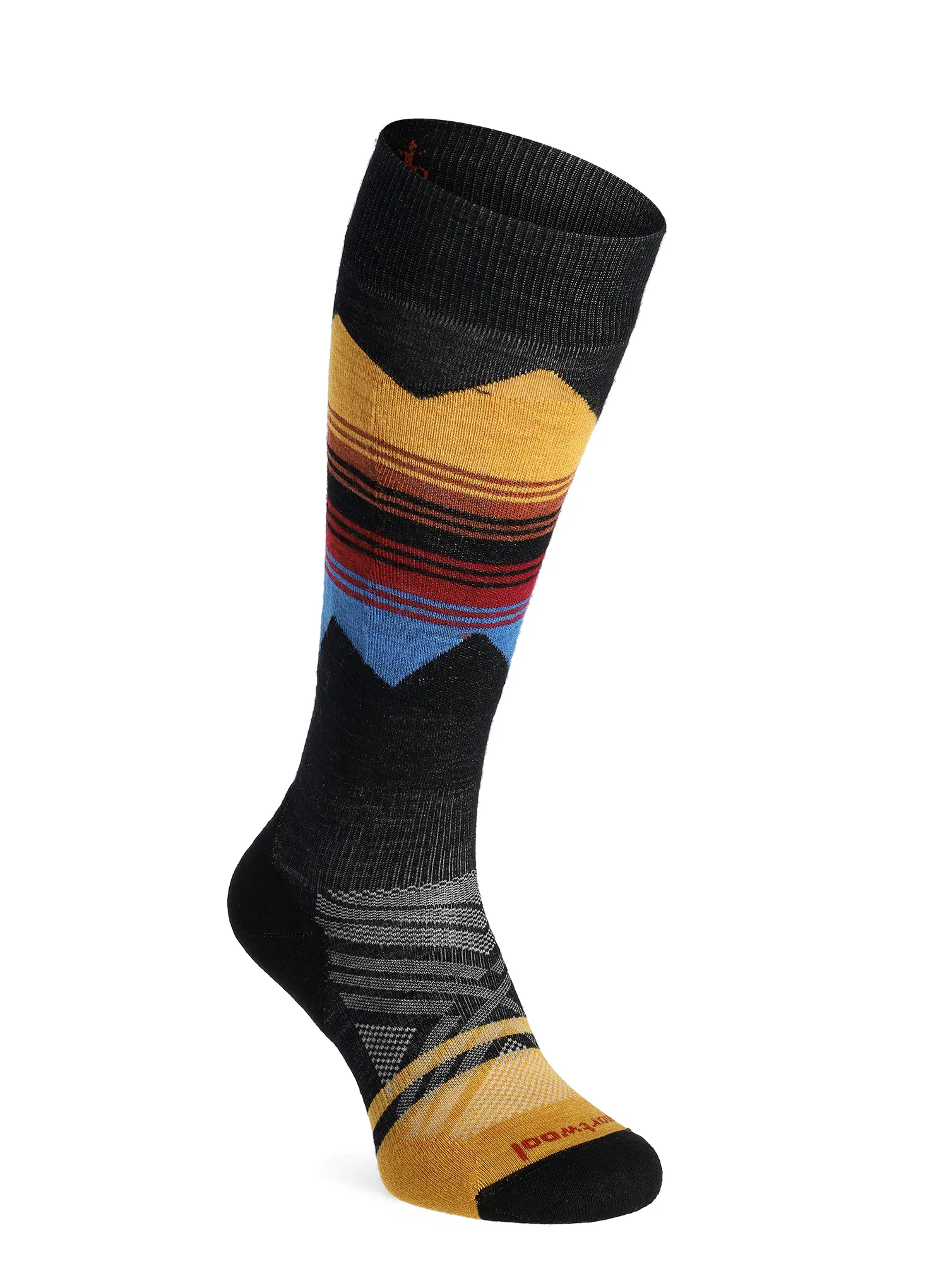 Ženske nogavice Smartwool Ski TC Pattern OTC Socks - honey gold
