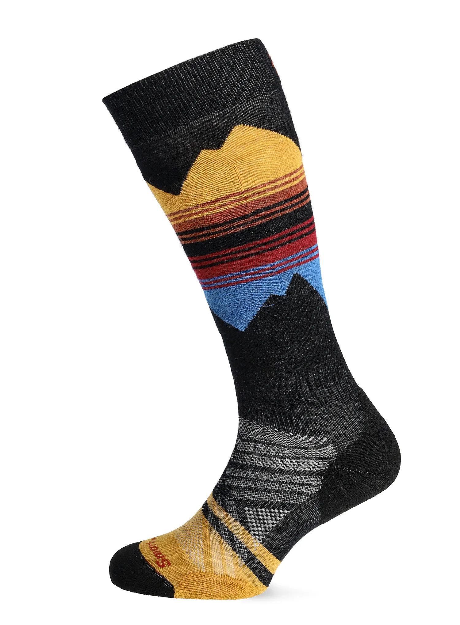 Ženske nogavice Smartwool Ski TC Pattern OTC Socks - honey gold