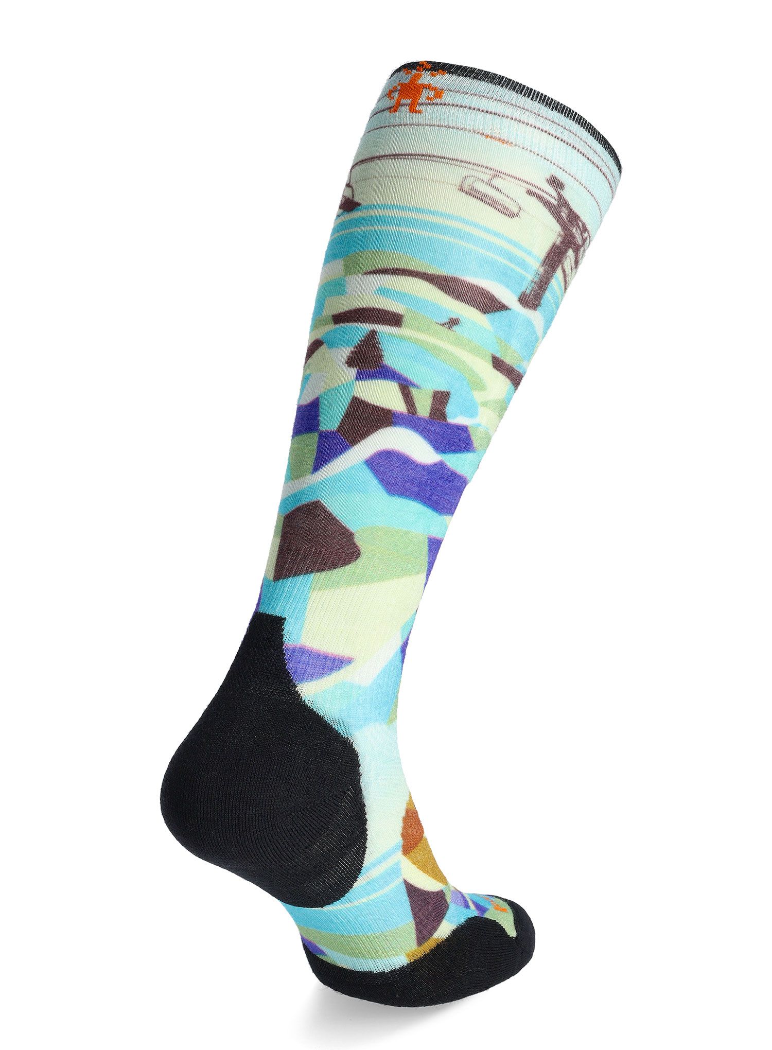 Merino nogavice Smartwool Ski Targeted Cushion Bear Country Print OTC  - capri