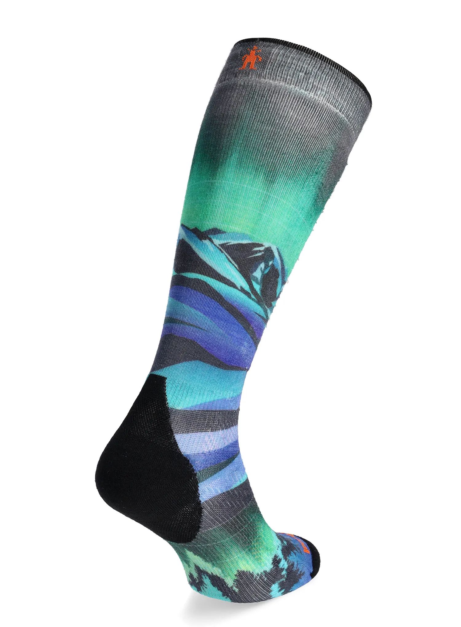 Ženske nogavice Smartwool Ski Targeted Cushion Compression Print OTC Socks - black